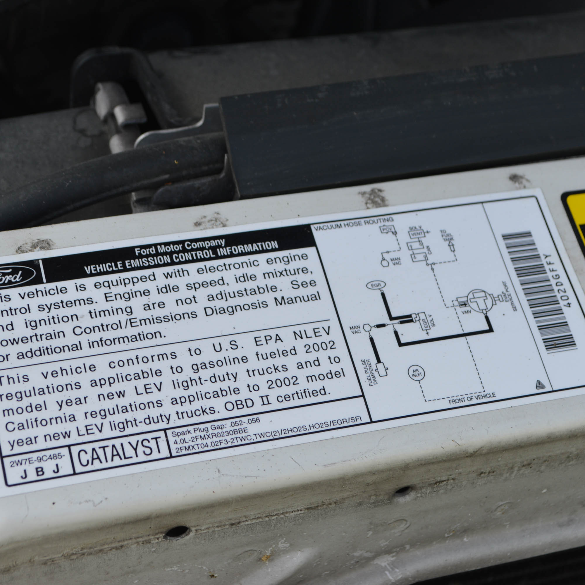 2002 Ford Explorer Sport Trac Pickup Truck