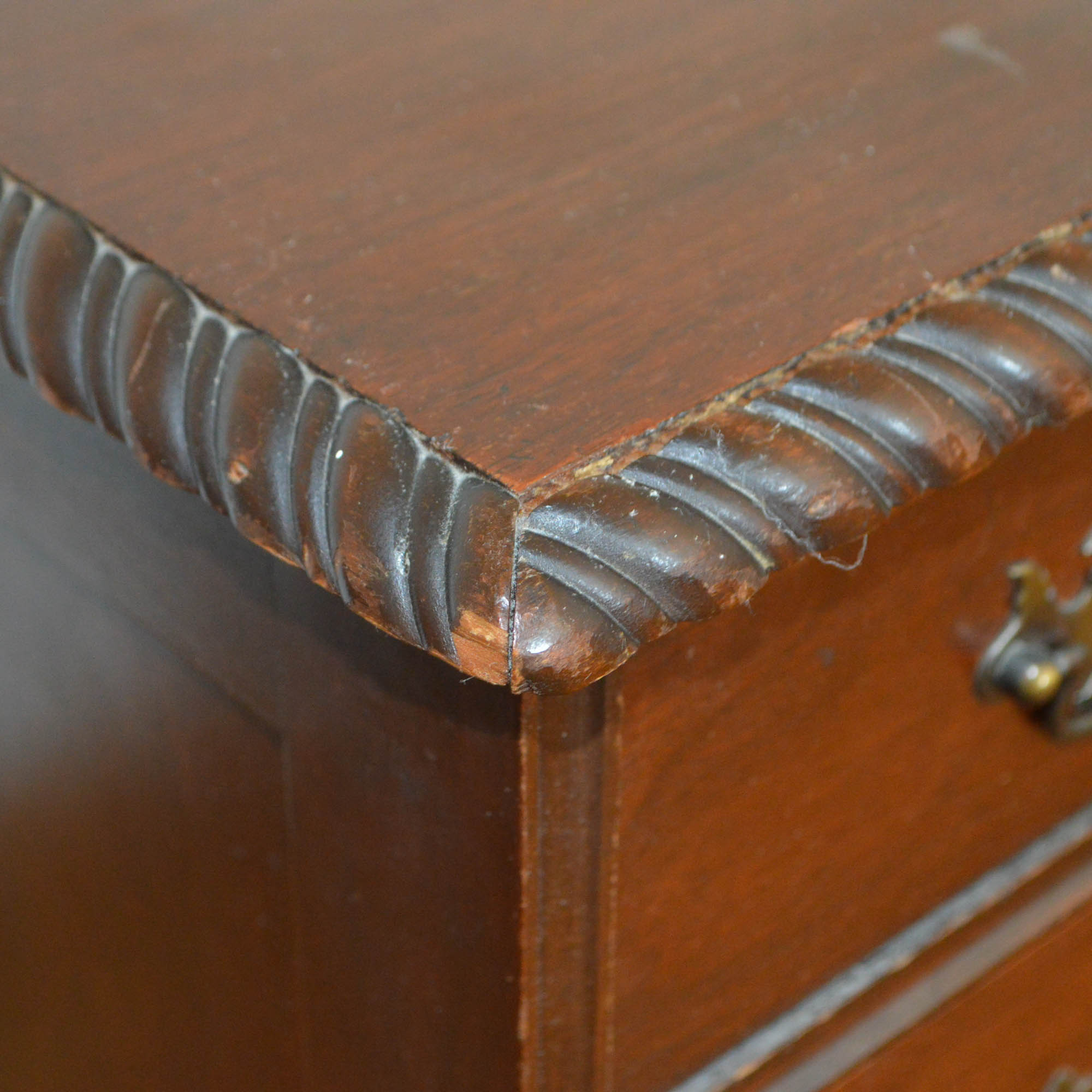 Vintage Chippendale Style Executive Desk