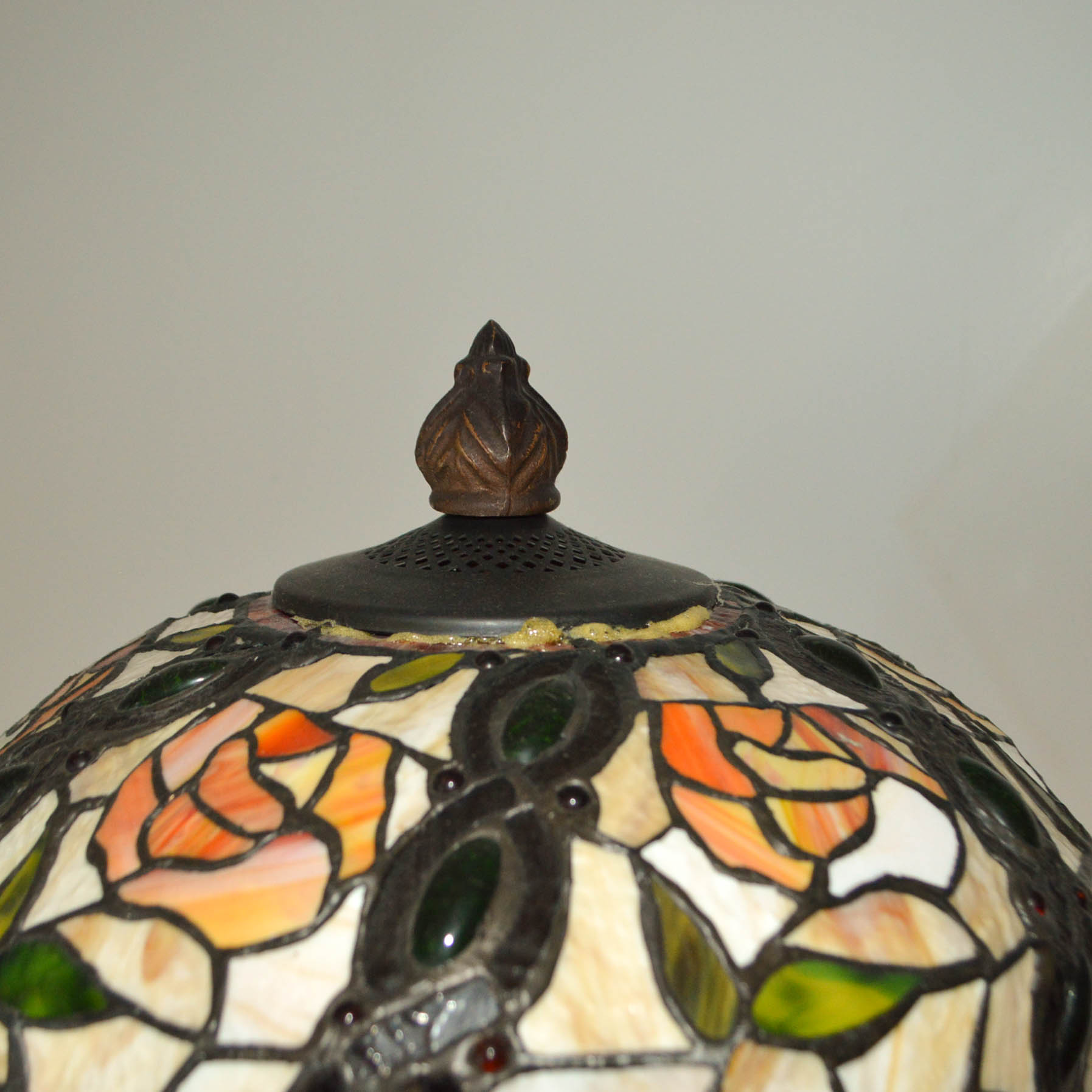 Tiffany Style Tray Table Floor Lamp