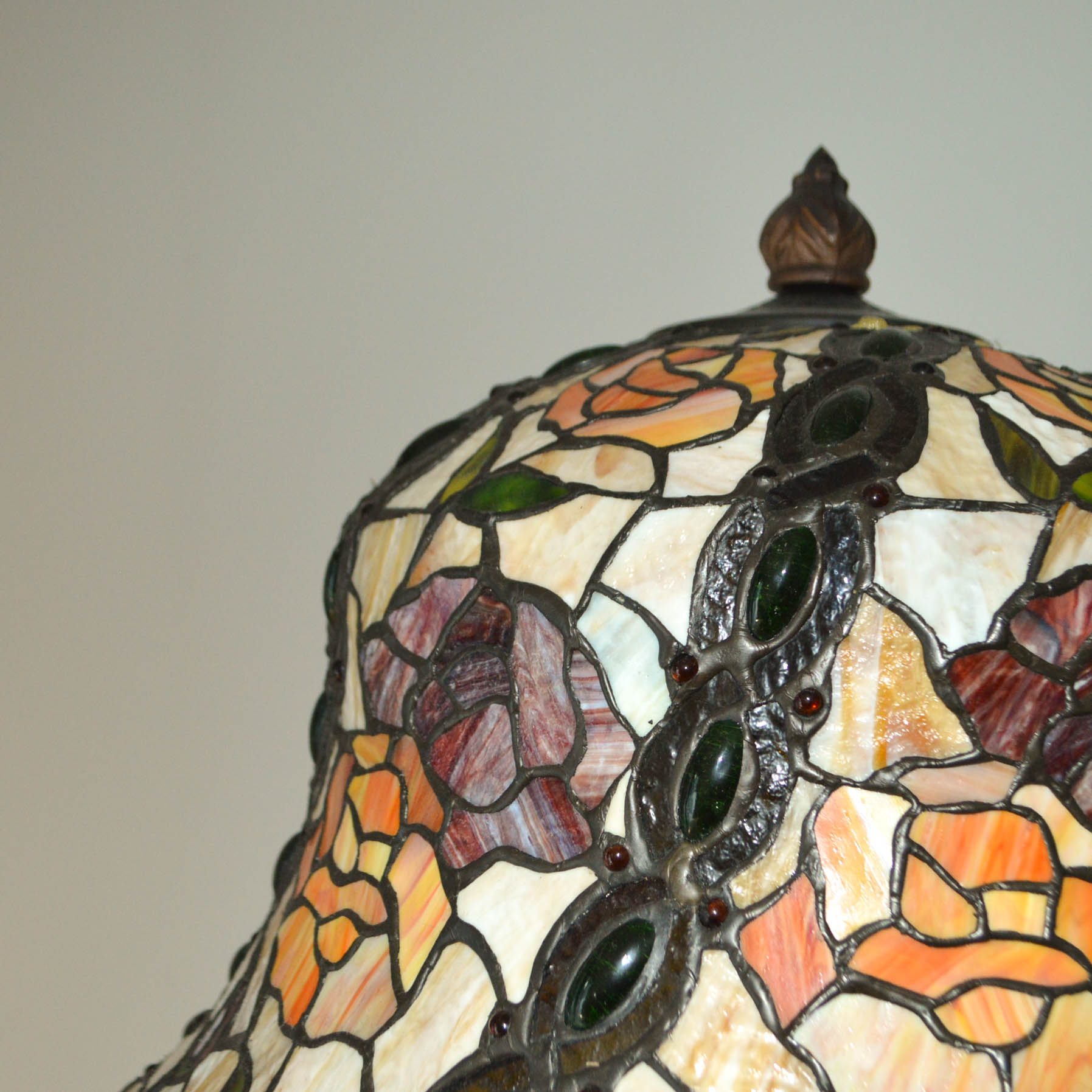 Tiffany Style Tray Table Floor Lamp