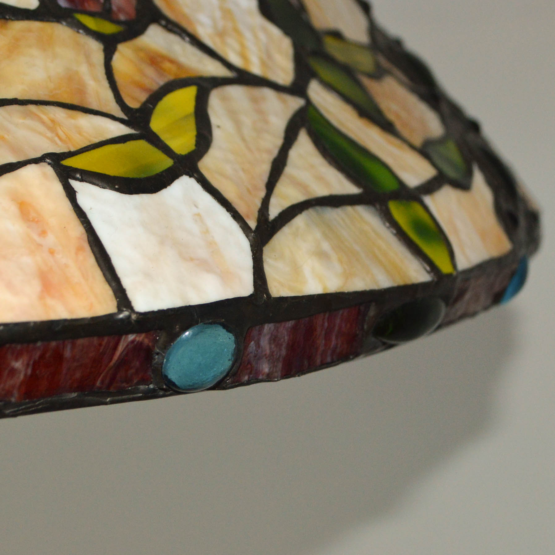 Tiffany Style Tray Table Floor Lamp