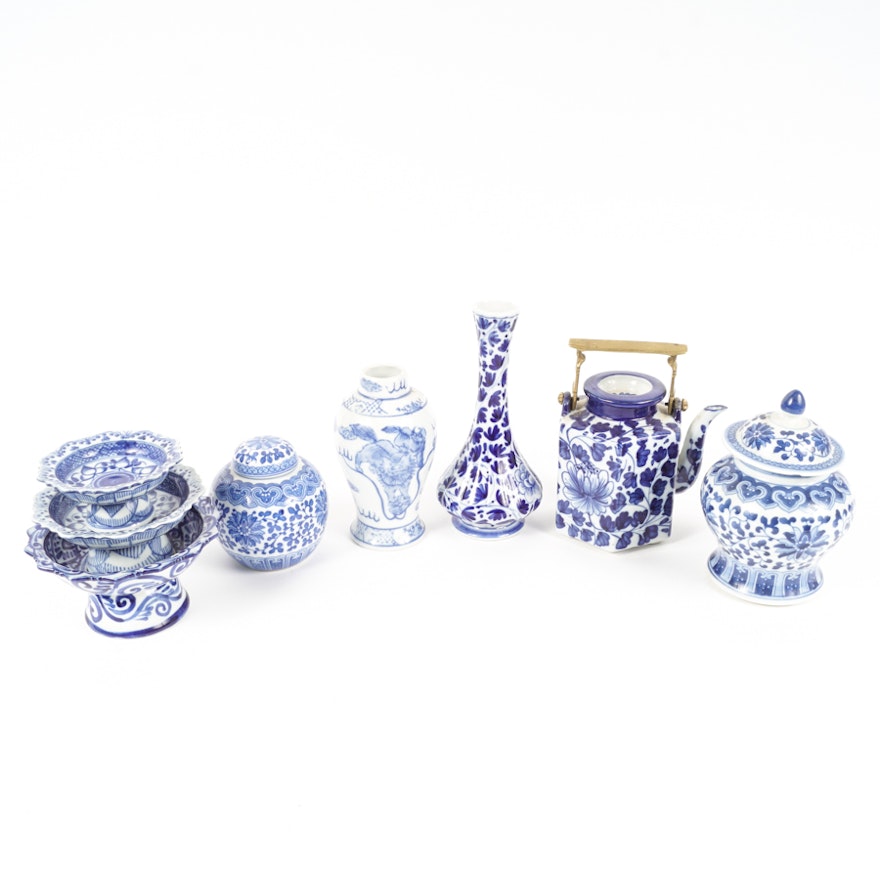 Blue and White Porcelain Tableware