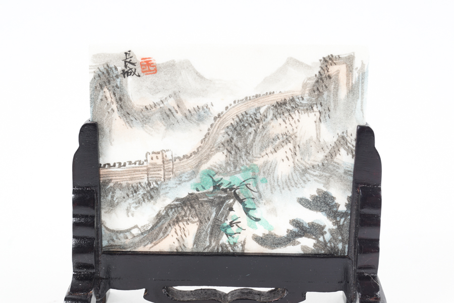 Chinese Stone Tile Painting of the Great Wall of China