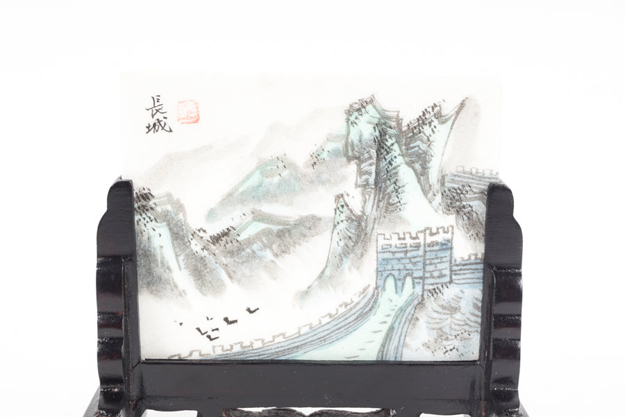 Chinese Stone Tile Painting of the Great Wall of China