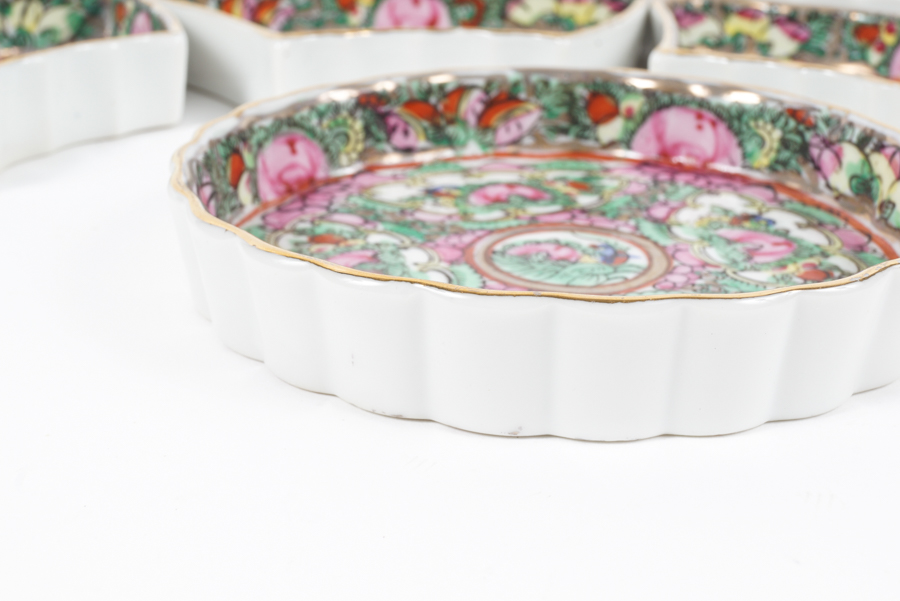 Chinese Porcelain Serving Dishes with Lazy Susan
