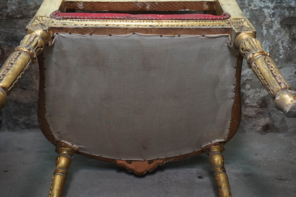 Vintage Rococo Style Arm Chairs