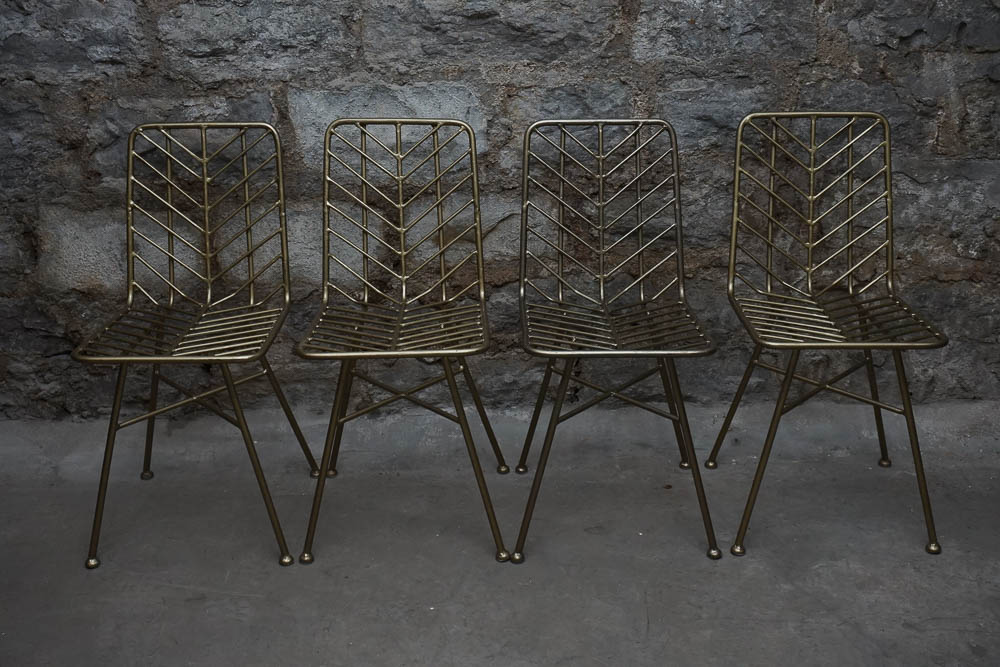 Mid Century Modern Style Metal Chairs