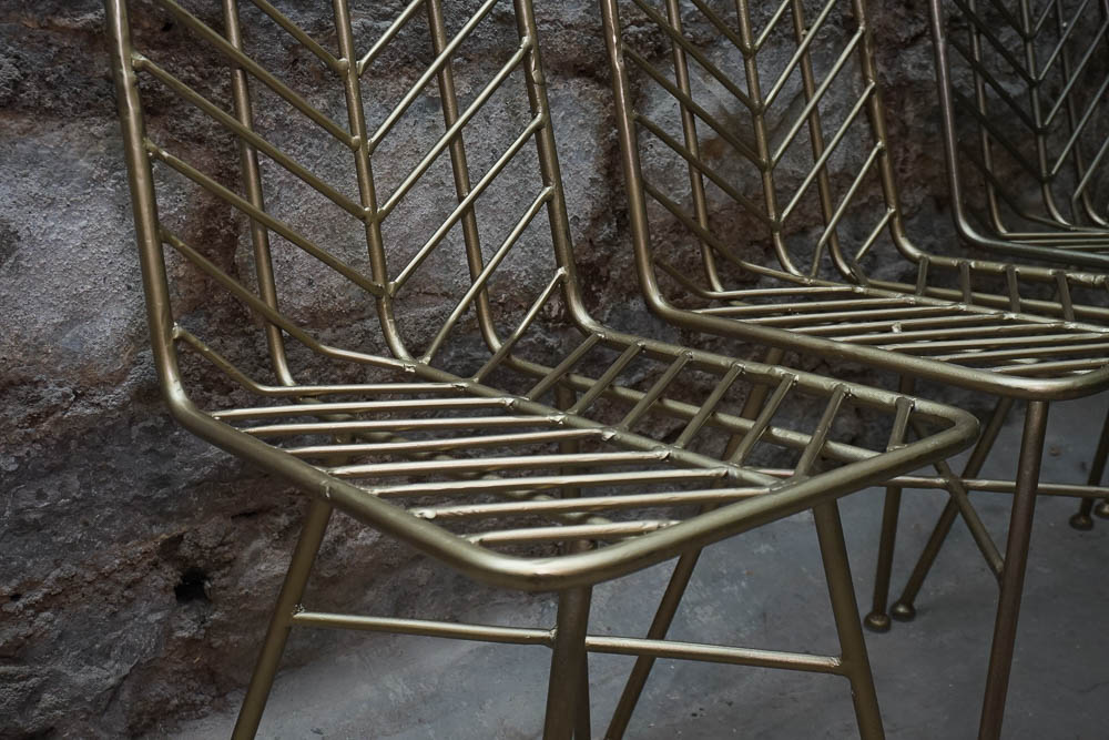 Mid Century Modern Style Metal Chairs