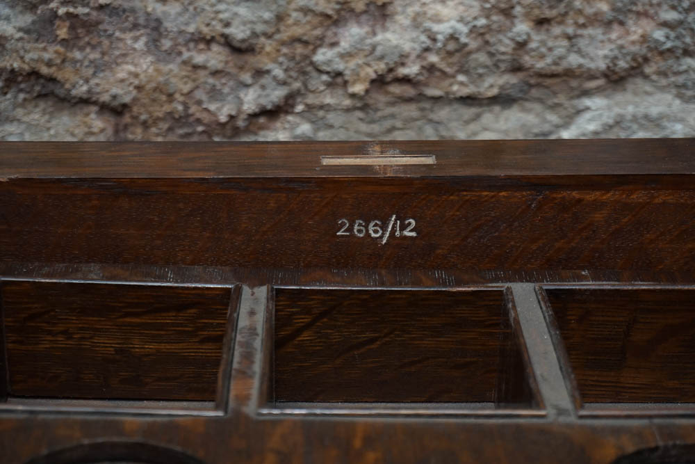 Vintage Oak Liquor Cabinet