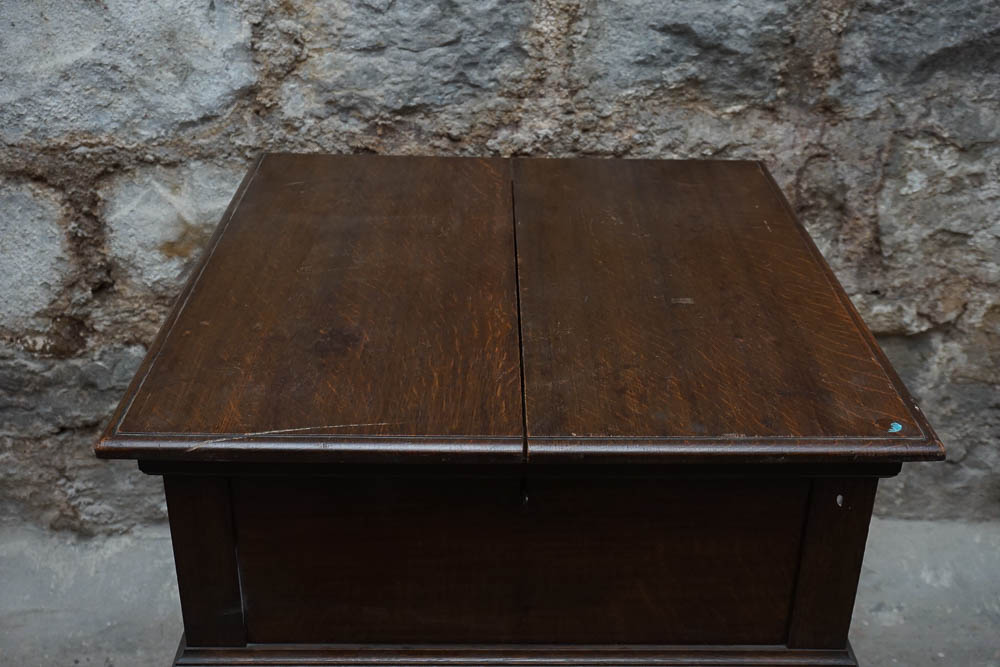 Vintage Oak Liquor Cabinet