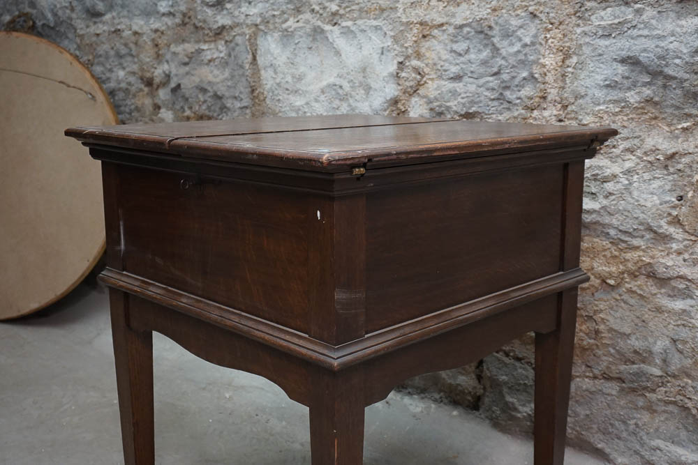 Vintage Oak Liquor Cabinet