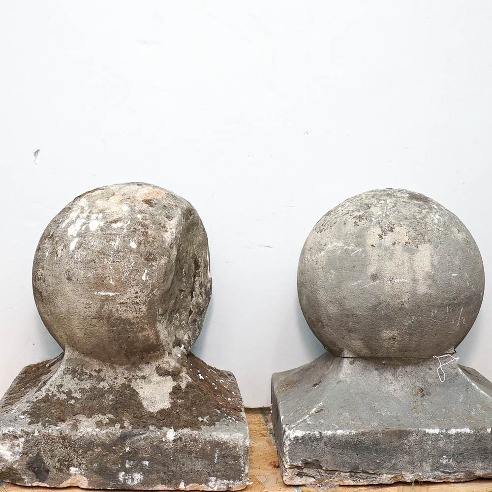Vintage Concrete Outdoor Ball Finials