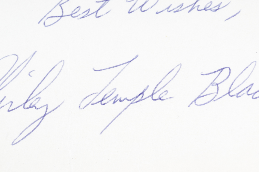 Shirley Temple Autograph
