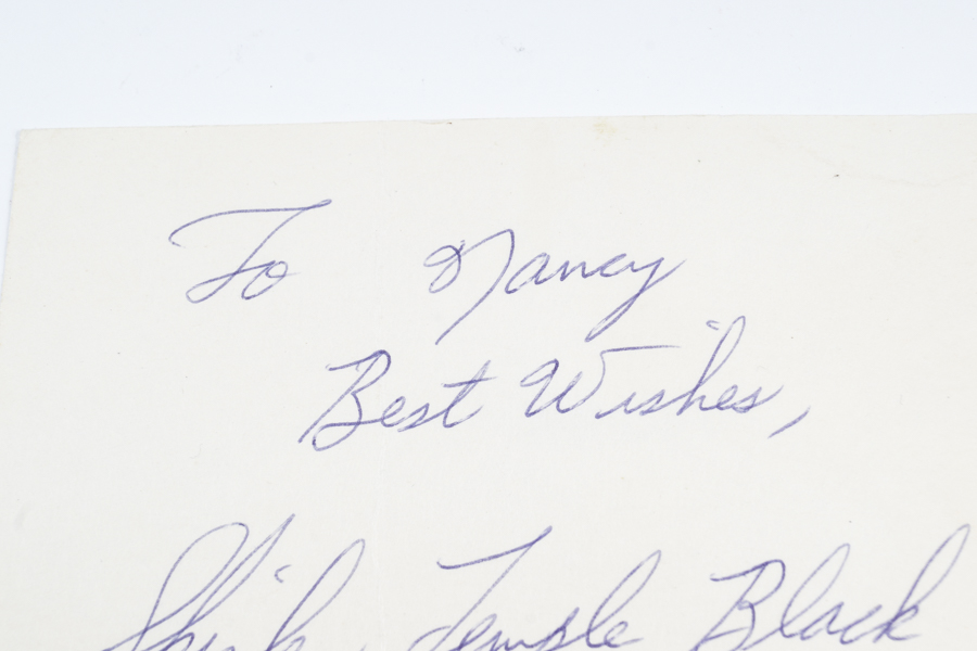 Shirley Temple Autograph