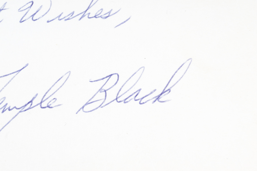 Shirley Temple Autograph