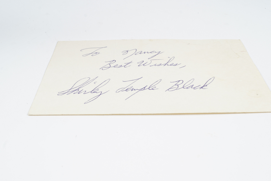 Shirley Temple Autograph