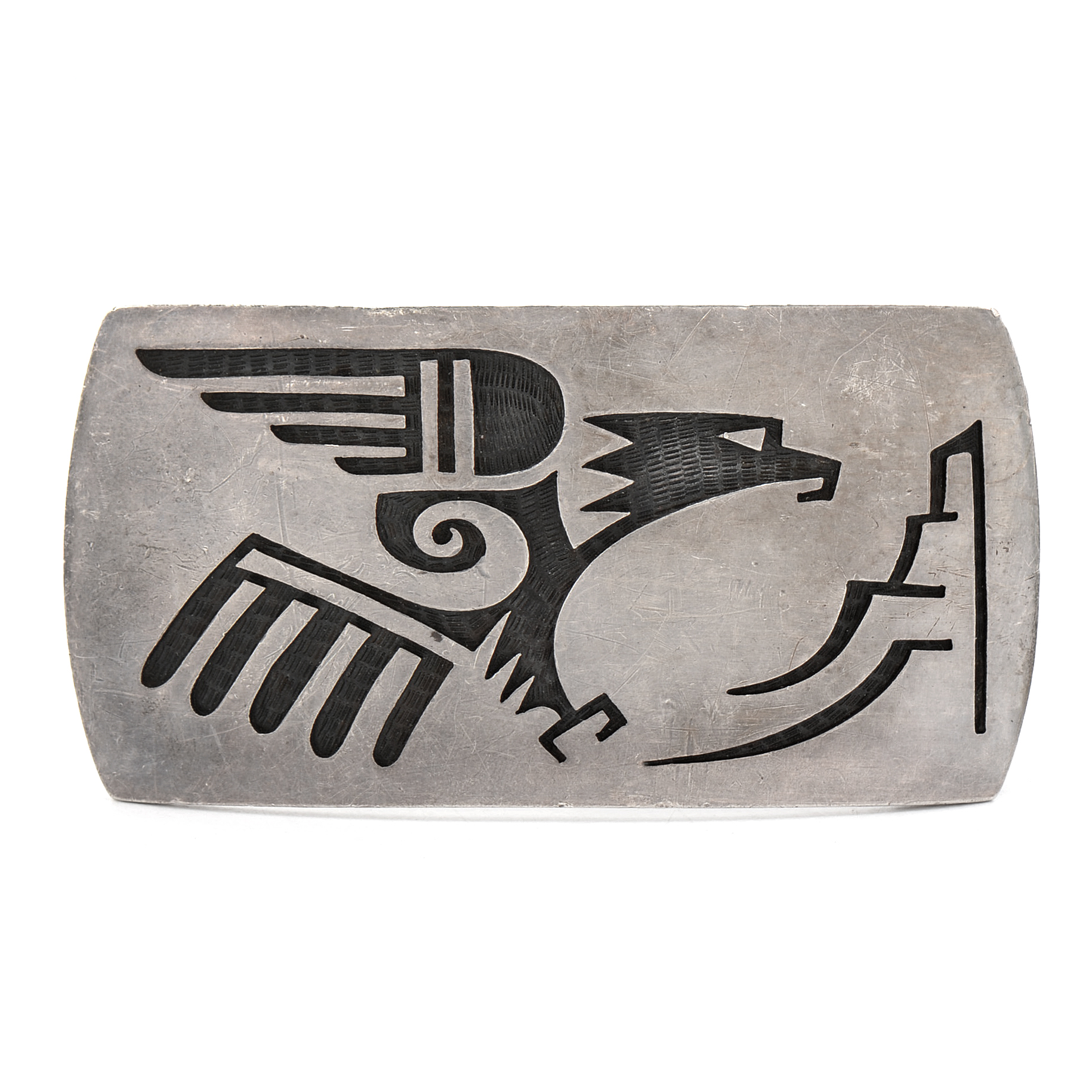 Eldon James Hopi Signed Sterling Silver Buckle