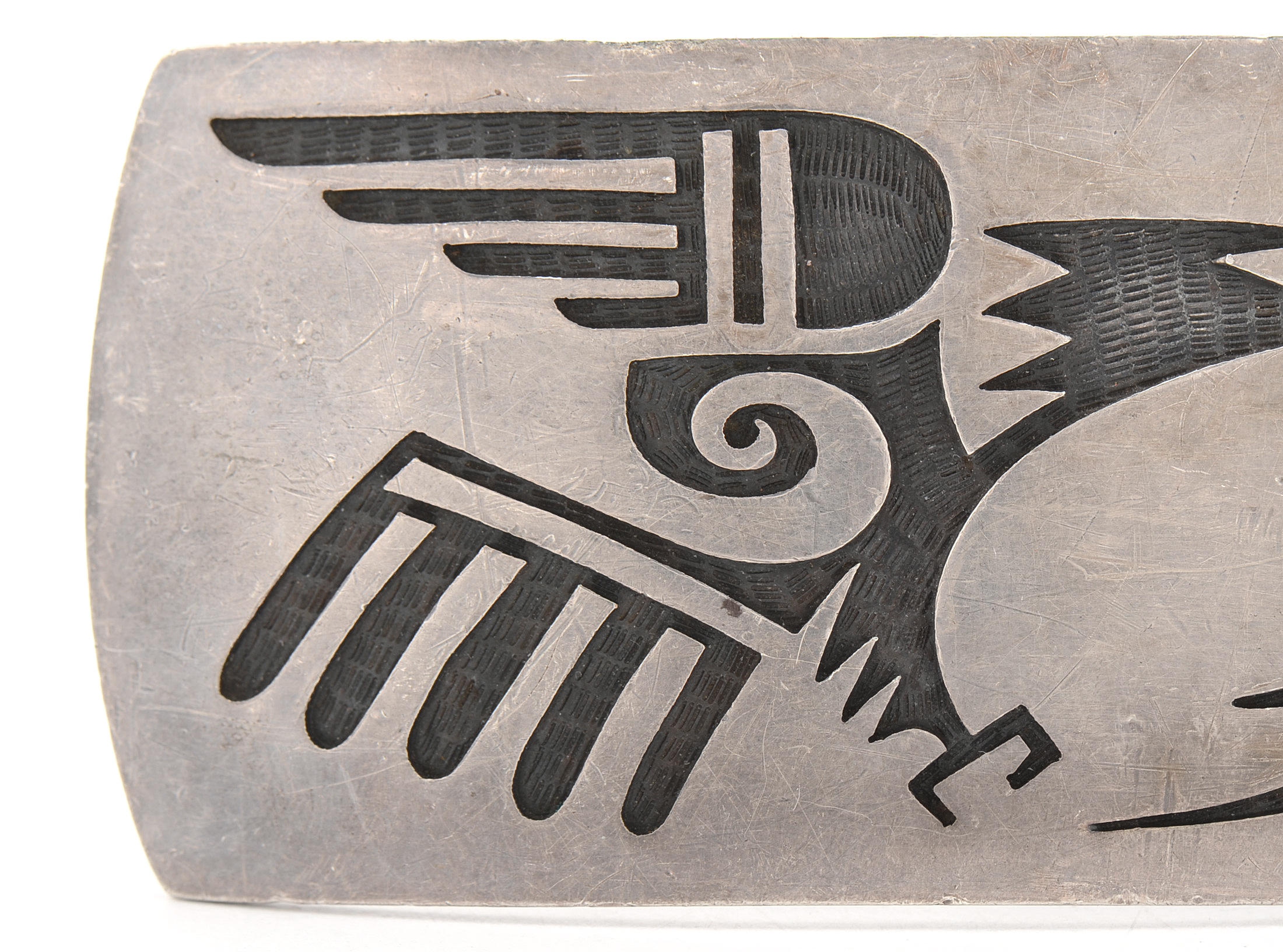 Eldon James Hopi Signed Sterling Silver Buckle