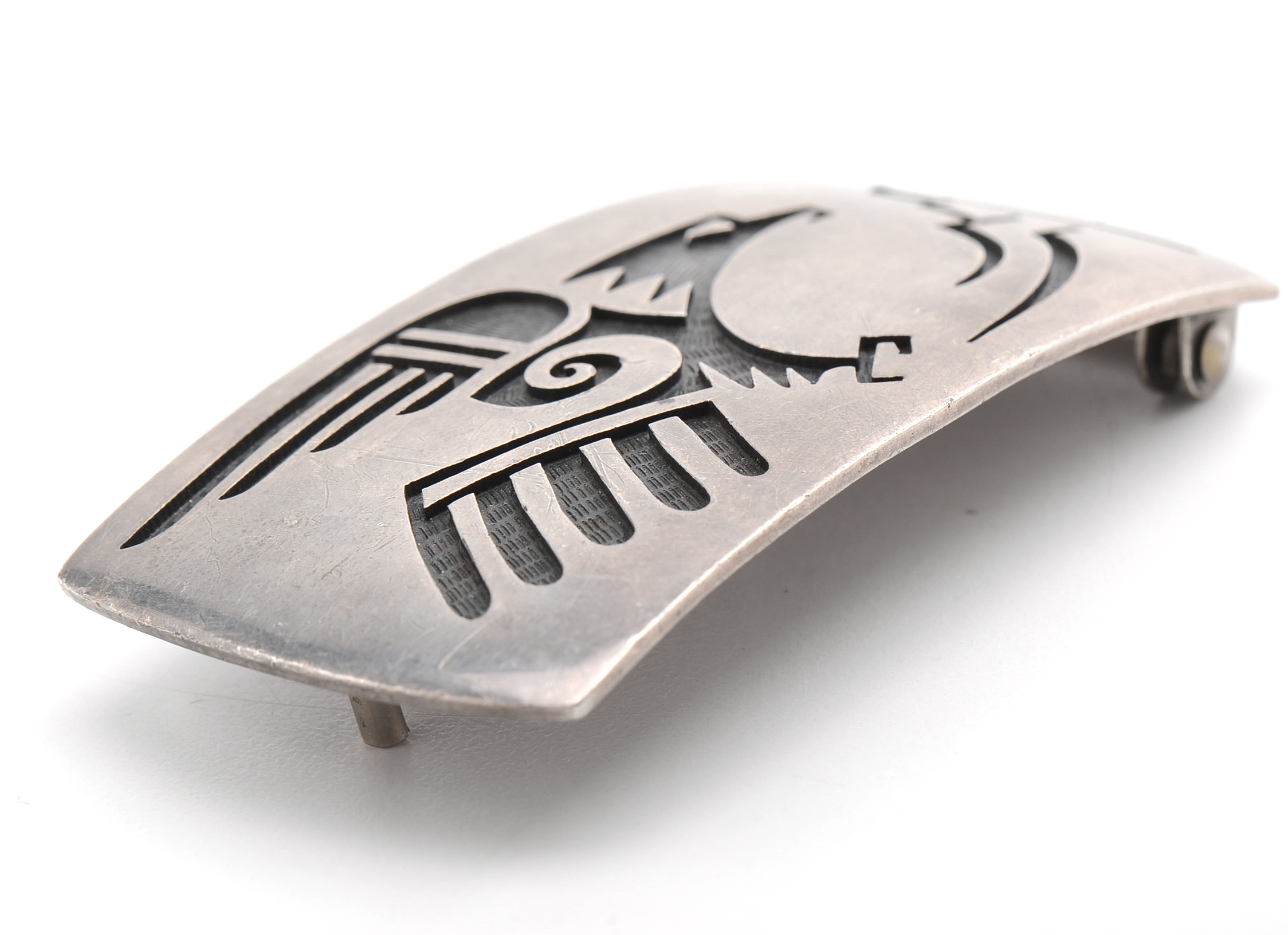 Eldon James Hopi Signed Sterling Silver Buckle