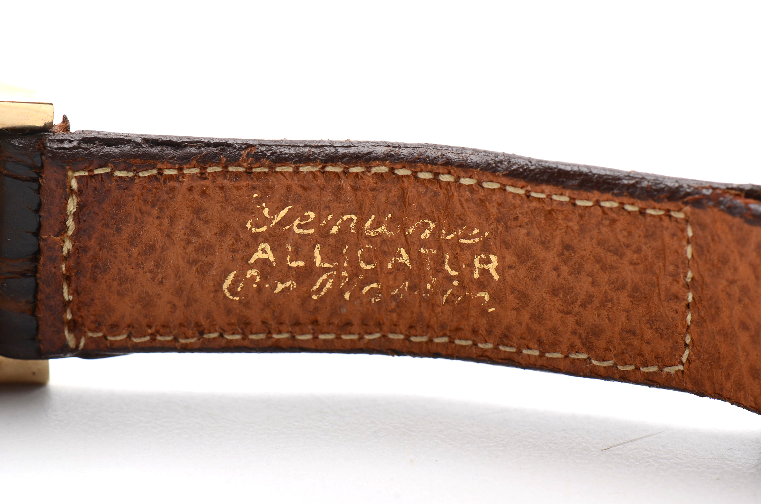 Longines 14K Yellow Gold Tank Style Watch in Original Case with Paperwork