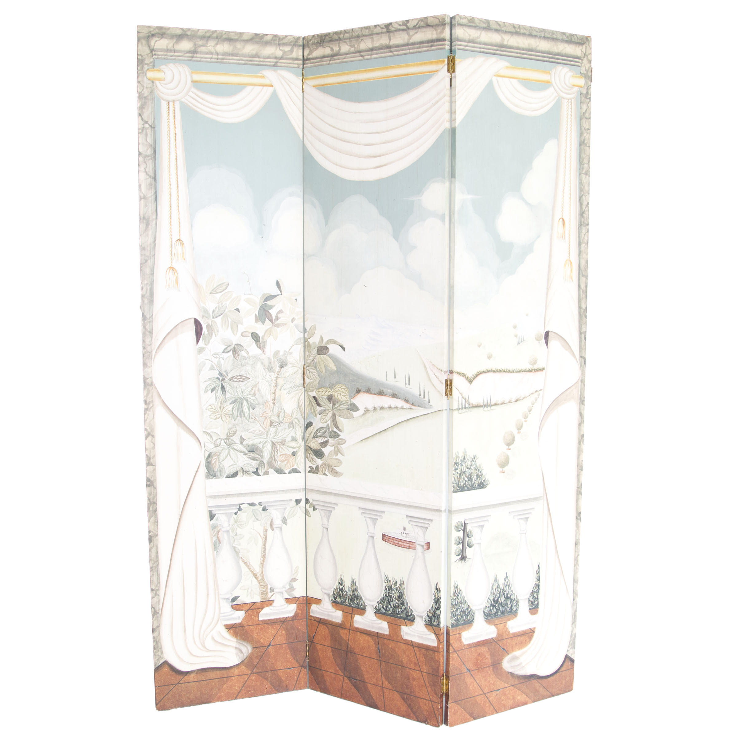 Decorative Three Panel Room Divider
