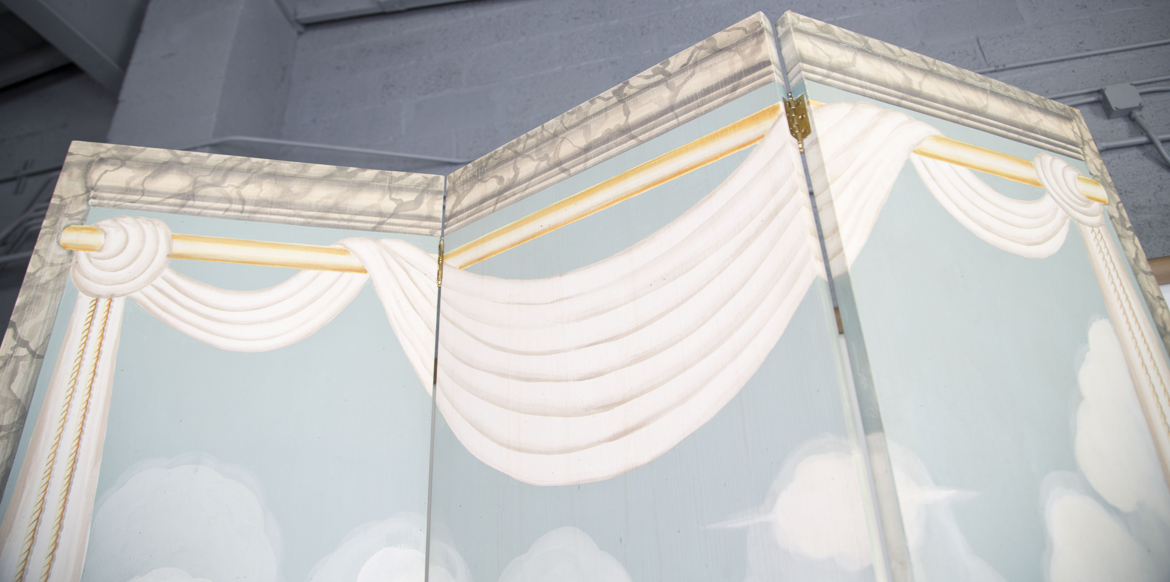 Decorative Three Panel Room Divider