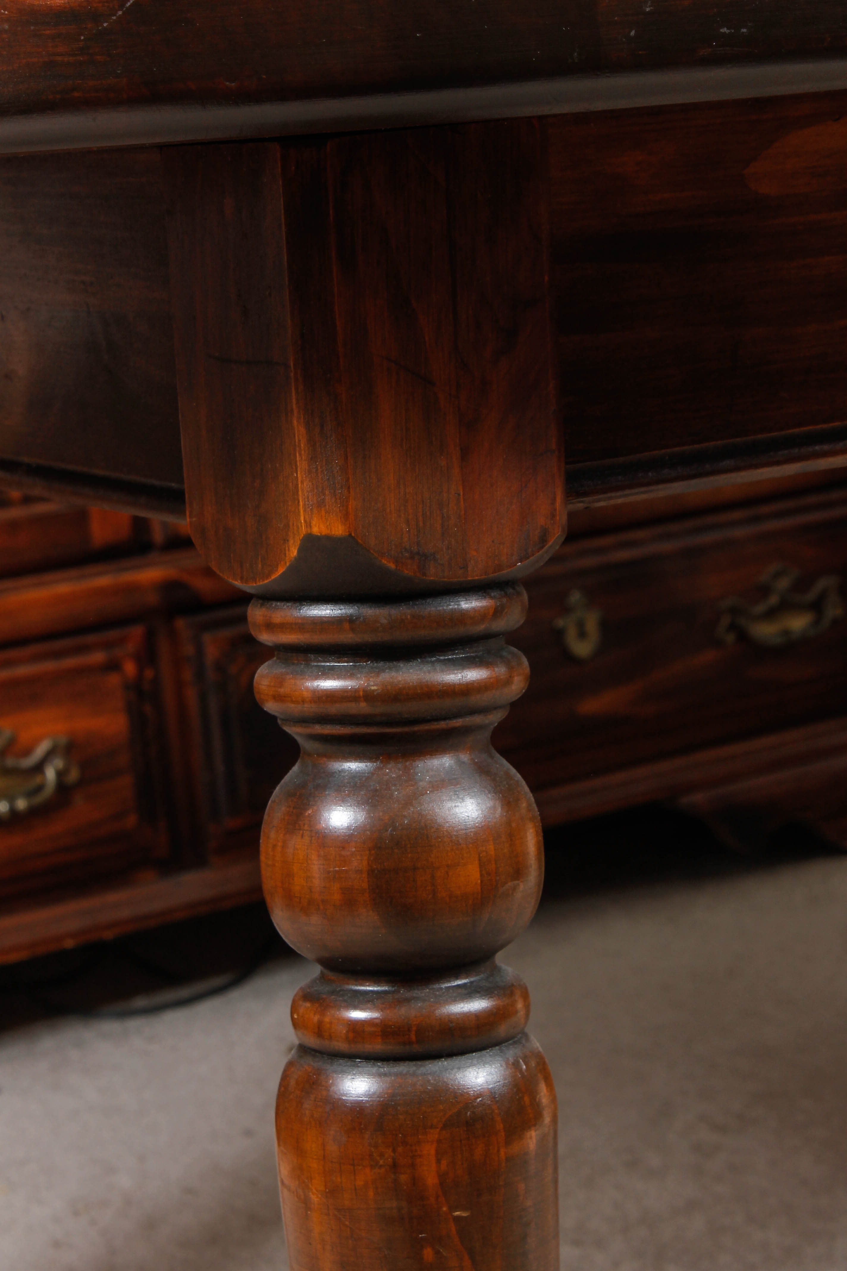 Vintage "Early American" Dining Table and Chairs by Ethan Allen