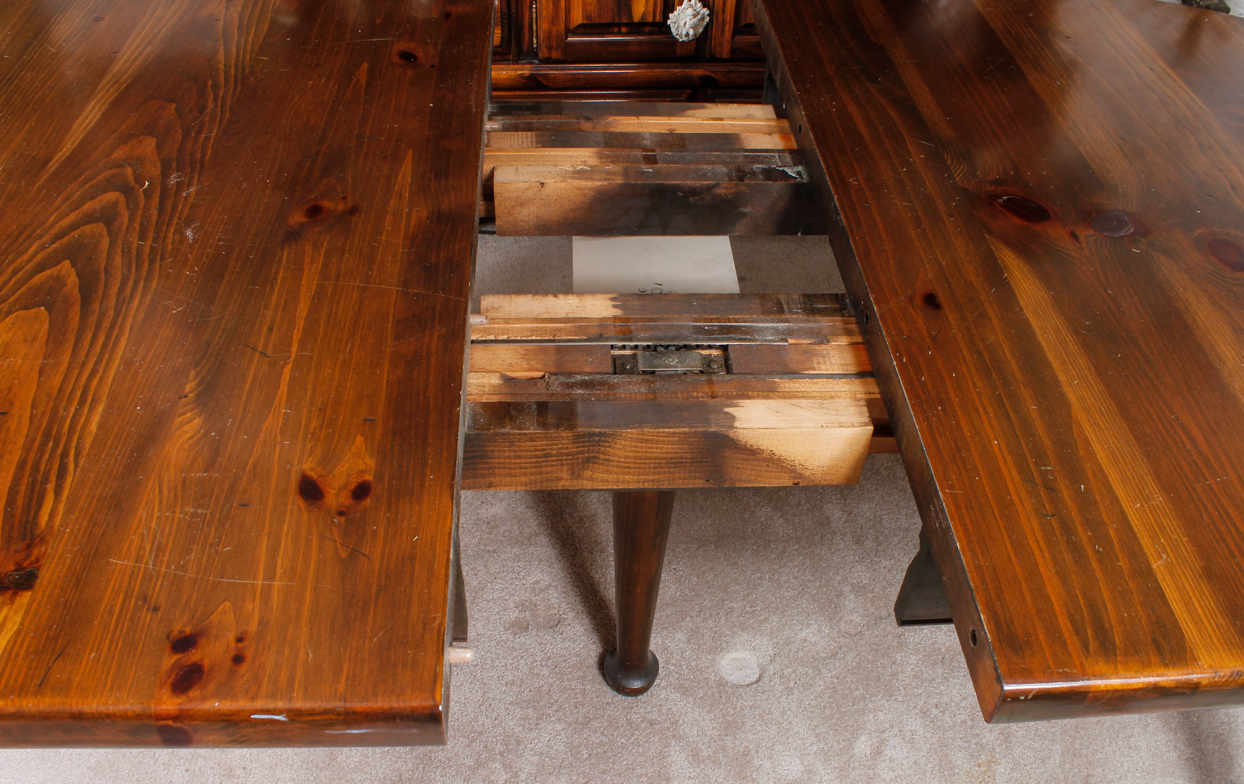 Vintage "Early American" Dining Table and Chairs by Ethan Allen