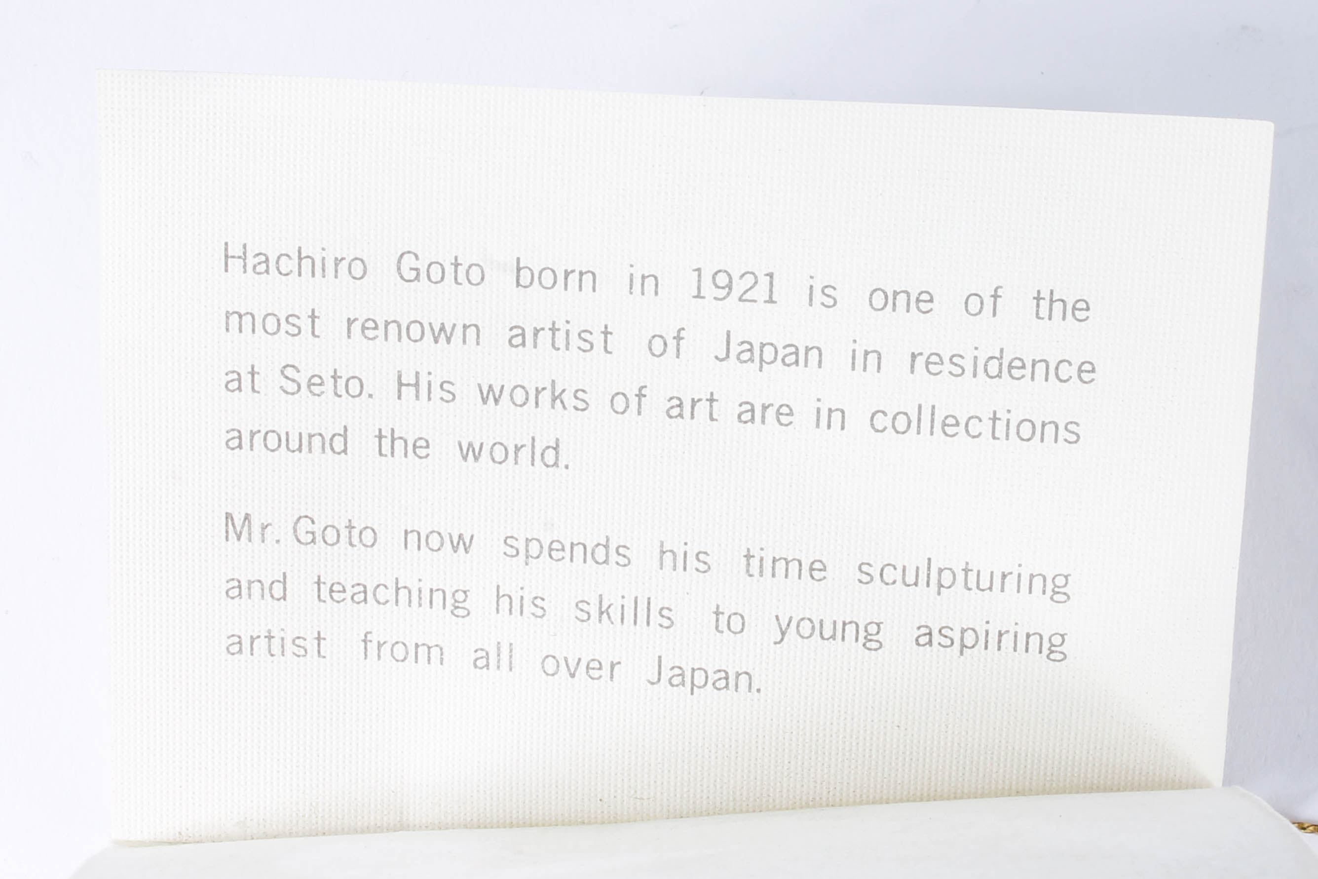 Vintage Goto Porcelain Bald Eagle