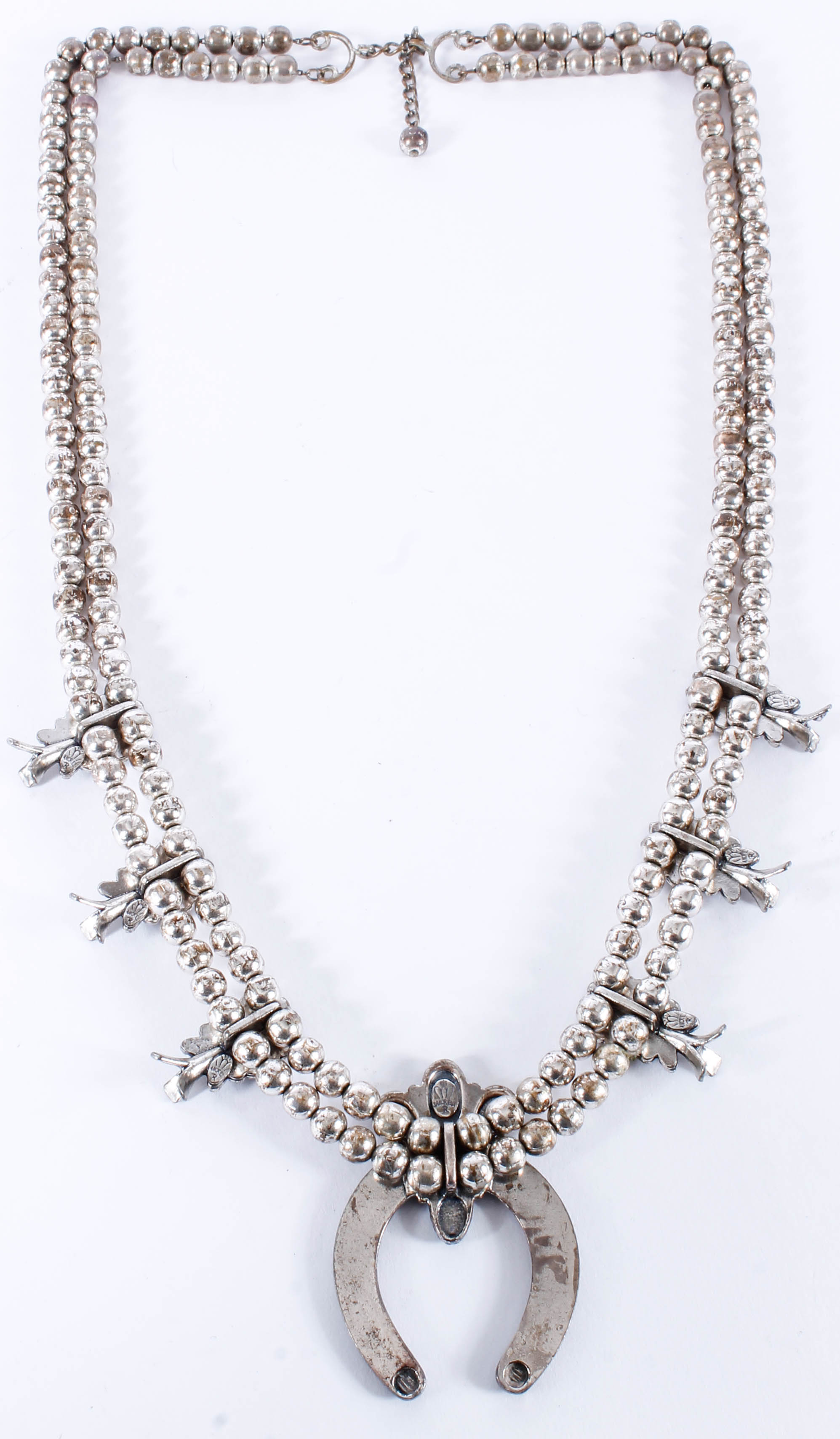 Sancrest Sterling Silver Squash Blossom Necklace