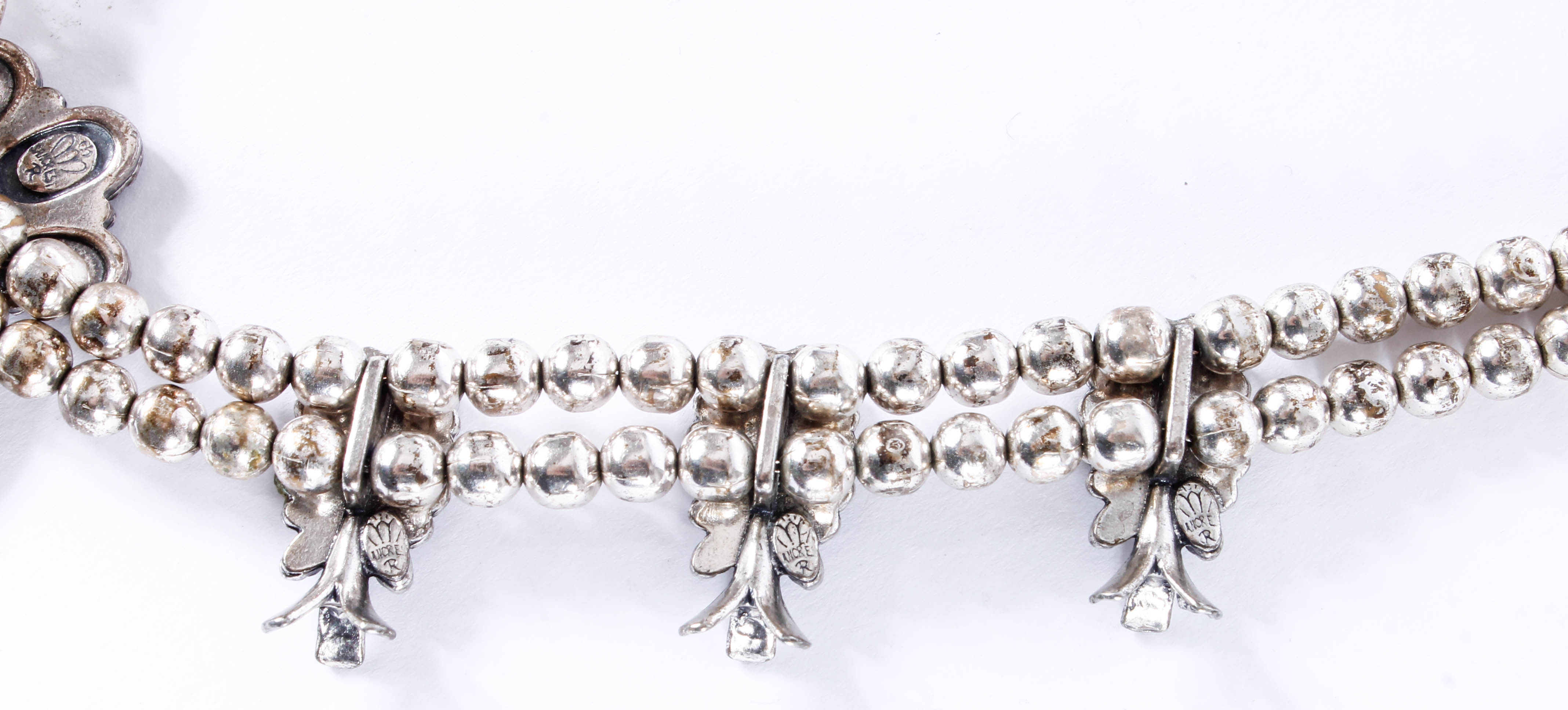 Sancrest Sterling Silver Squash Blossom Necklace