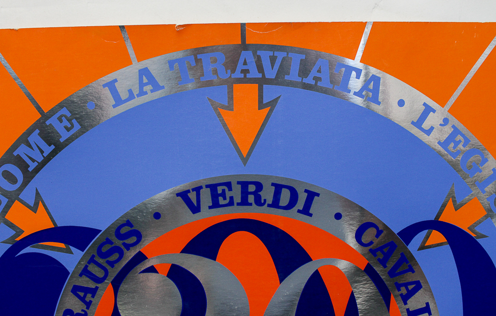 Serigraph on Foil Poster by Robert Indiana for The Santa Fe Opera