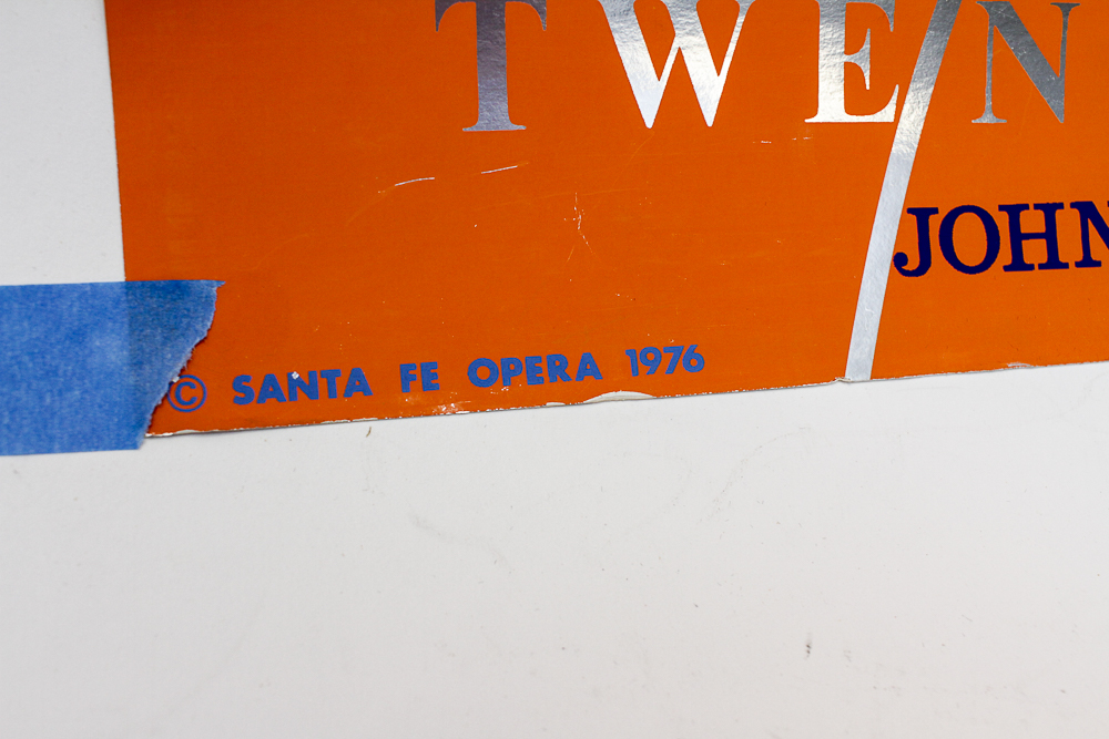 Serigraph on Foil Poster by Robert Indiana for The Santa Fe Opera