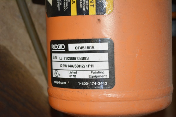 Ridgid Air Compressor, #OF45150A