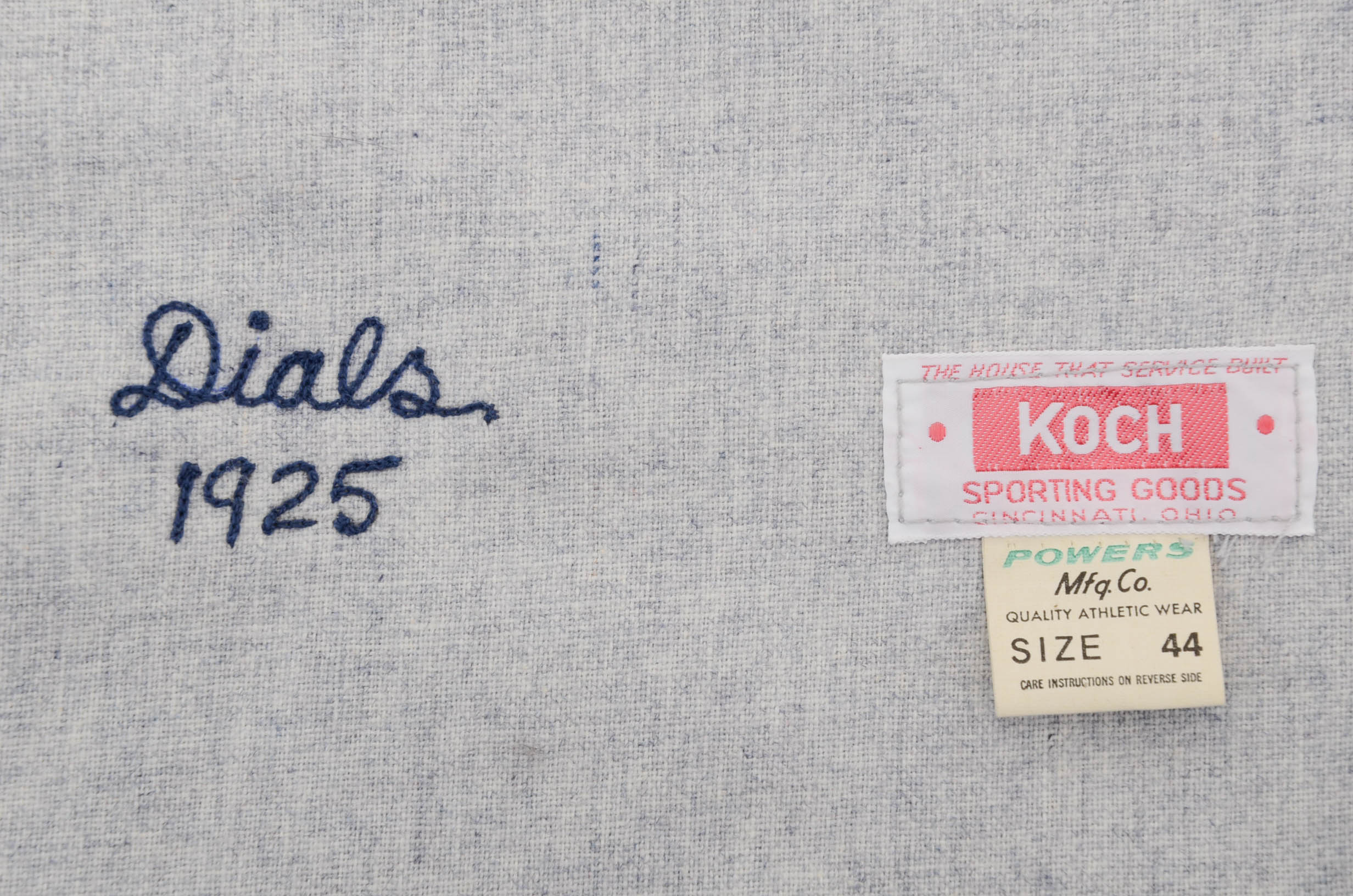 Lou Dials Signed Jersey  David E. Carter Collection