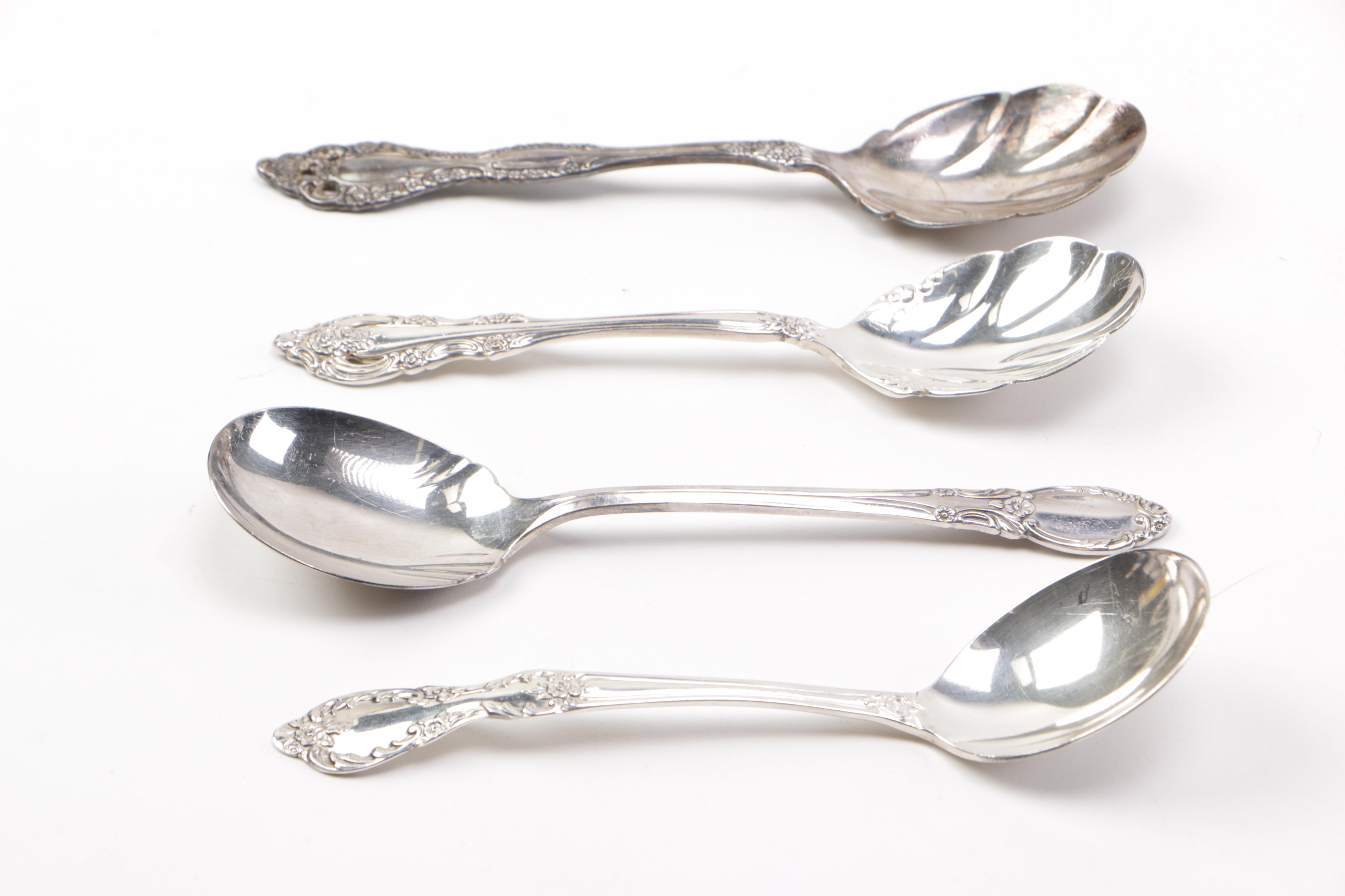 Silver Plate Flatware Including Lunt Silversmiths