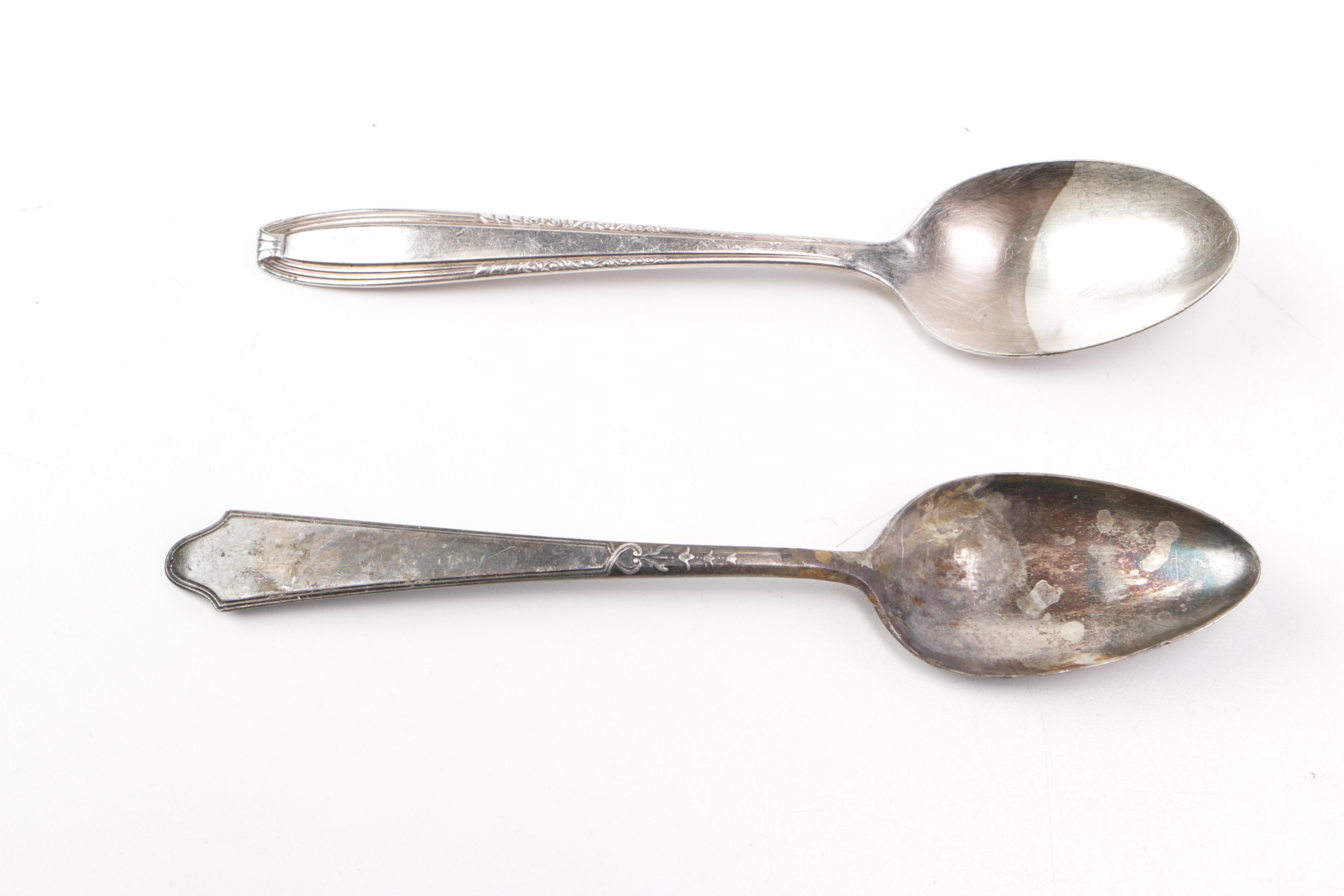 Silver Plate Flatware Including Lunt Silversmiths