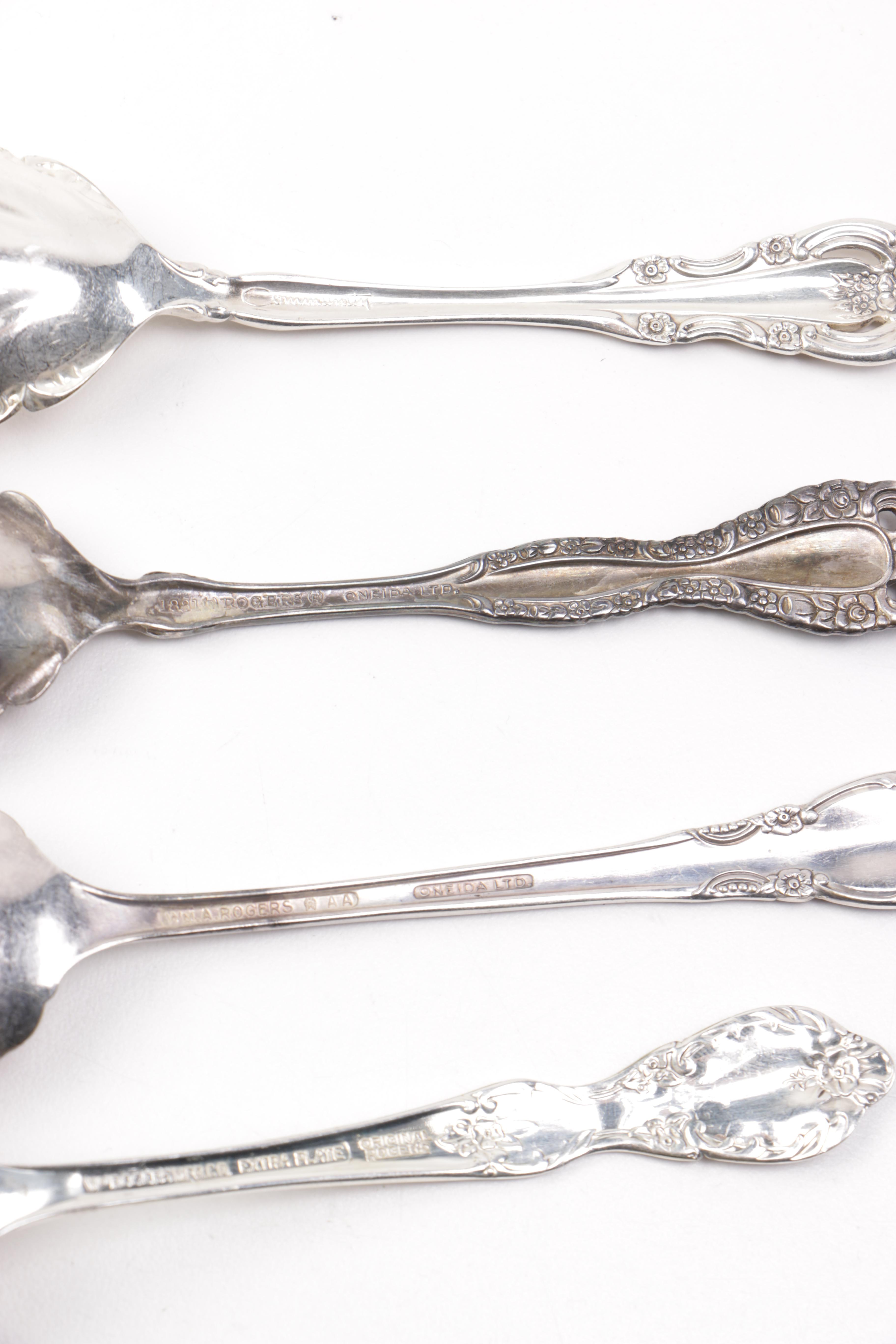 Silver Plate Flatware Including Lunt Silversmiths