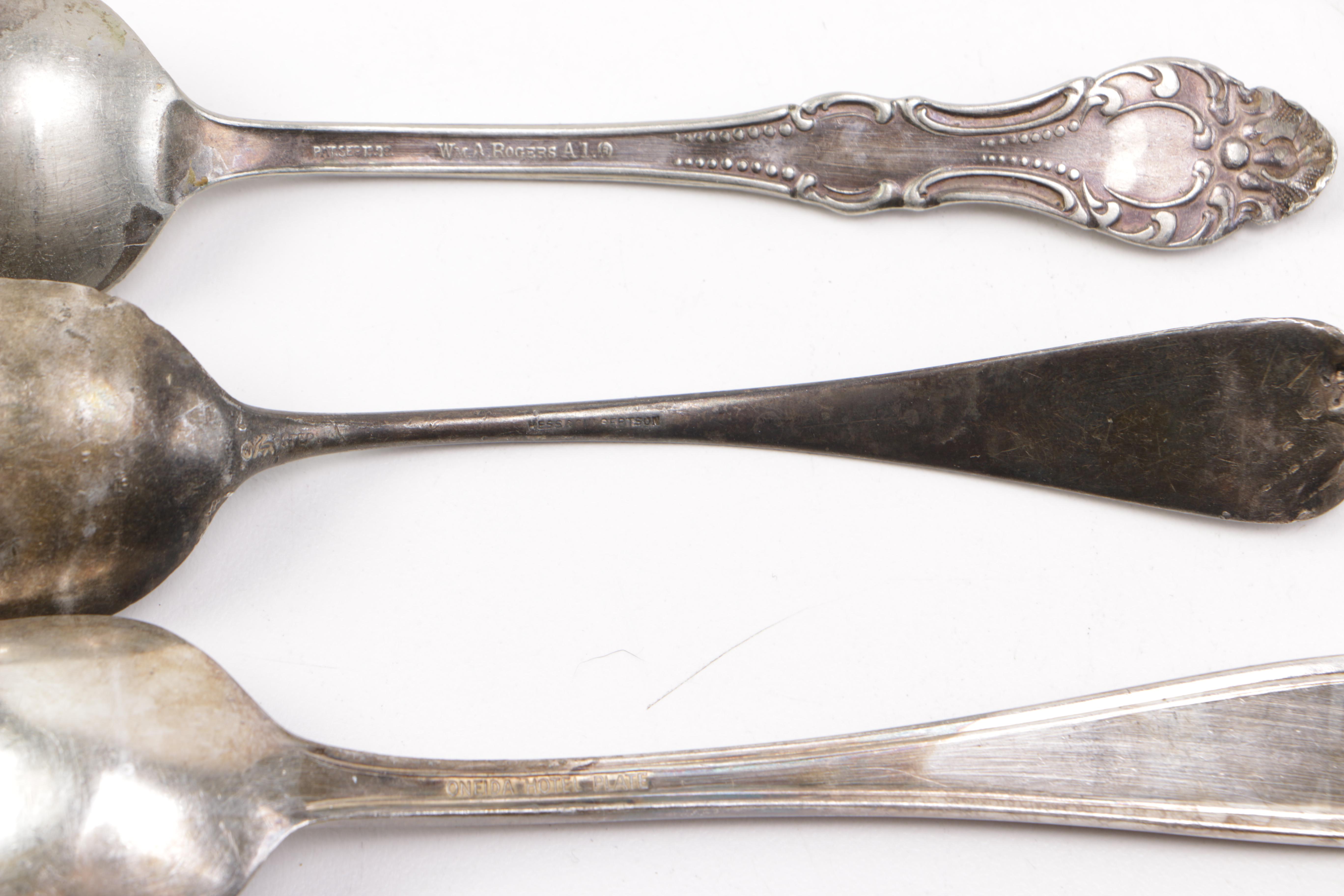 Silver Plate Flatware Including Lunt Silversmiths