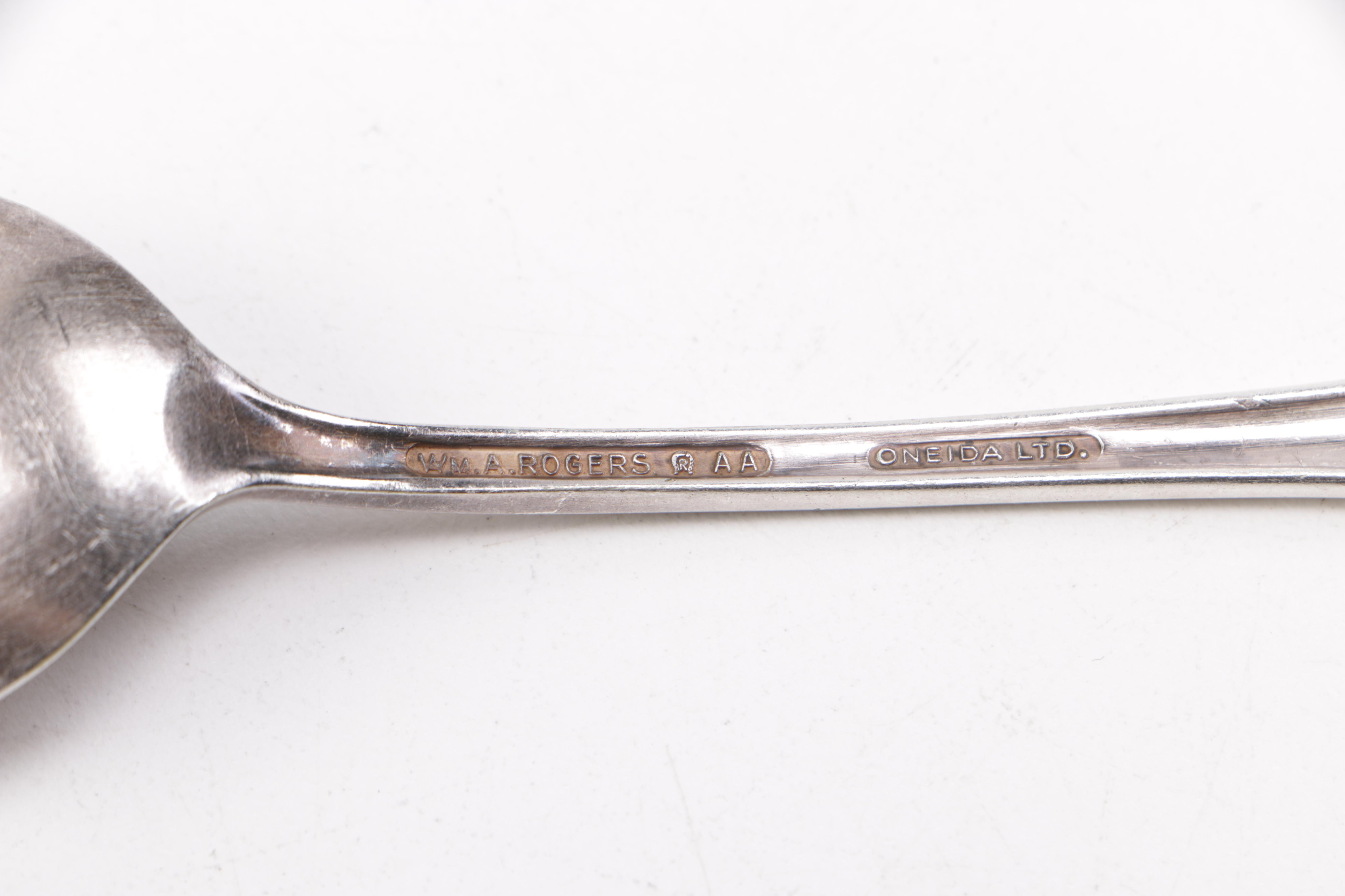 Silver Plate Flatware Including Lunt Silversmiths