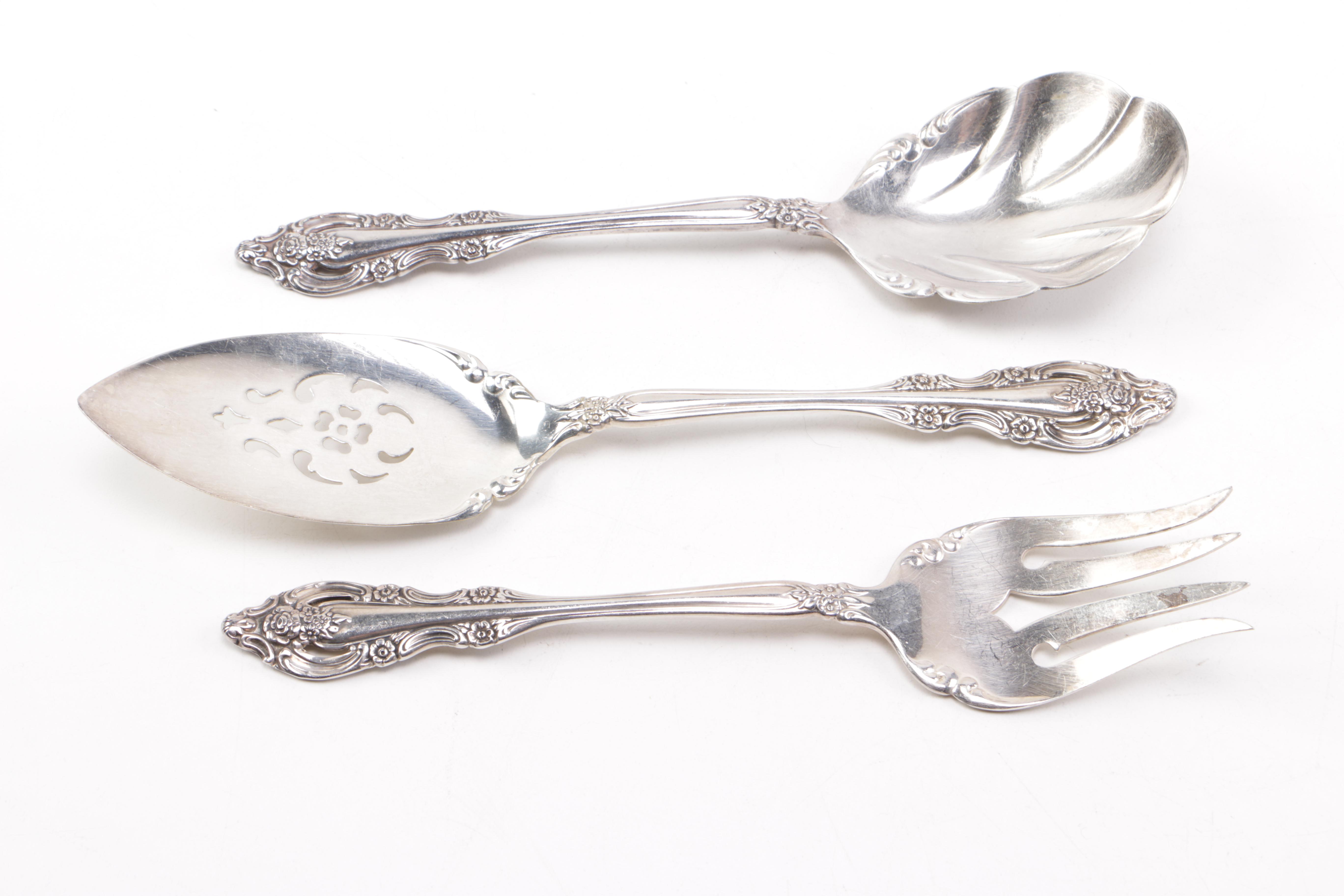 Silver Plate Flatware Including Lunt Silversmiths