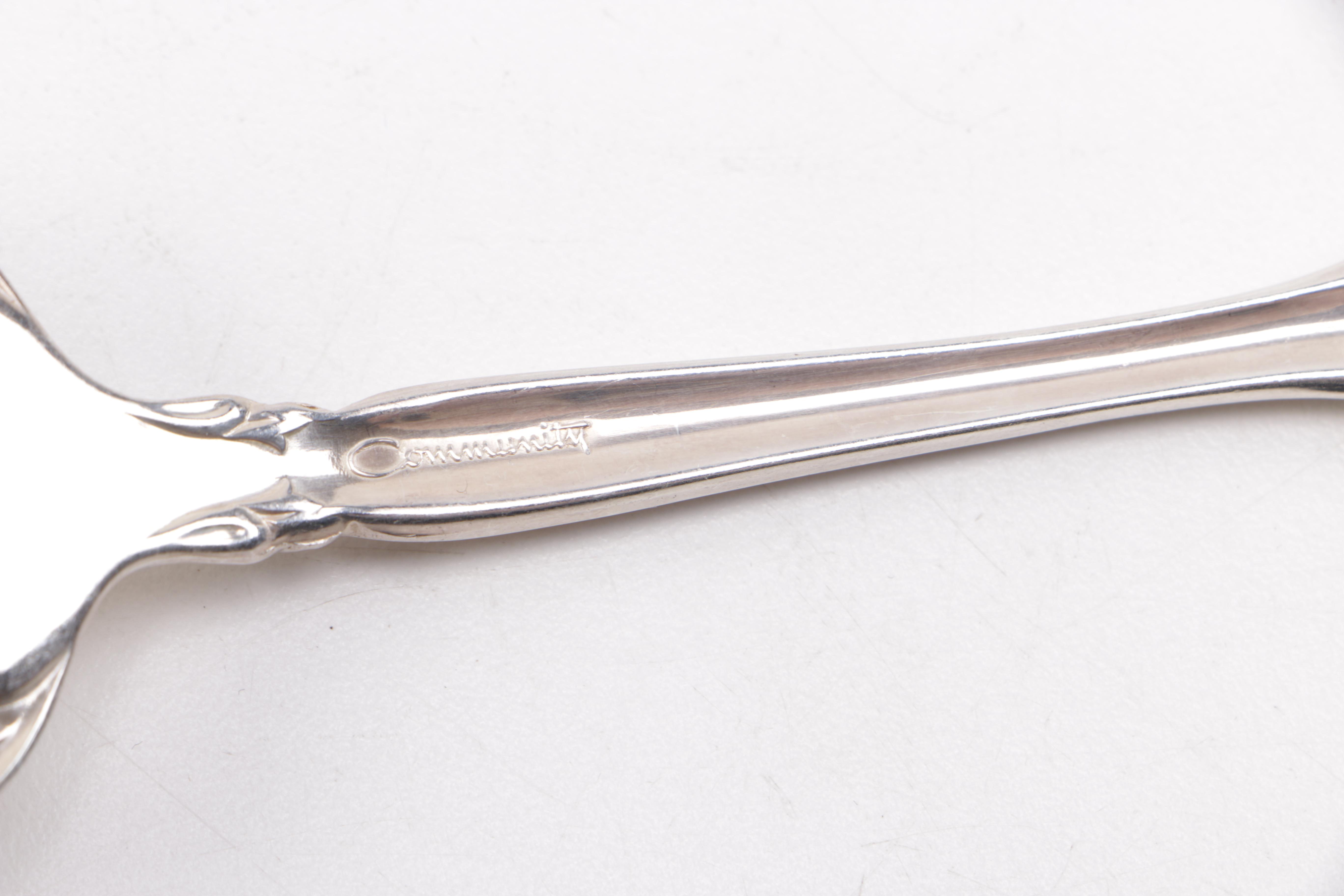 Silver Plate Flatware Including Lunt Silversmiths