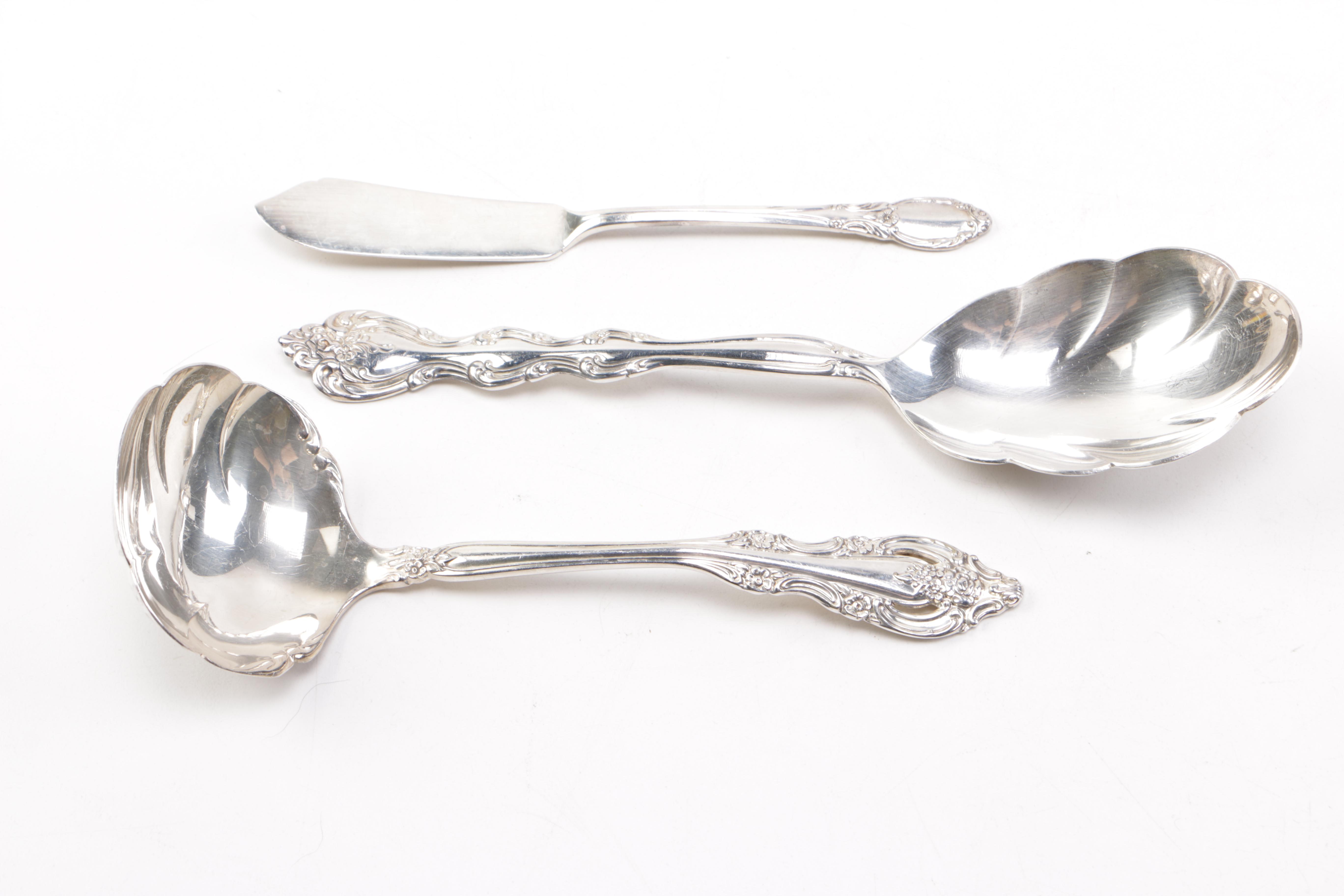 Silver Plate Flatware Including Lunt Silversmiths