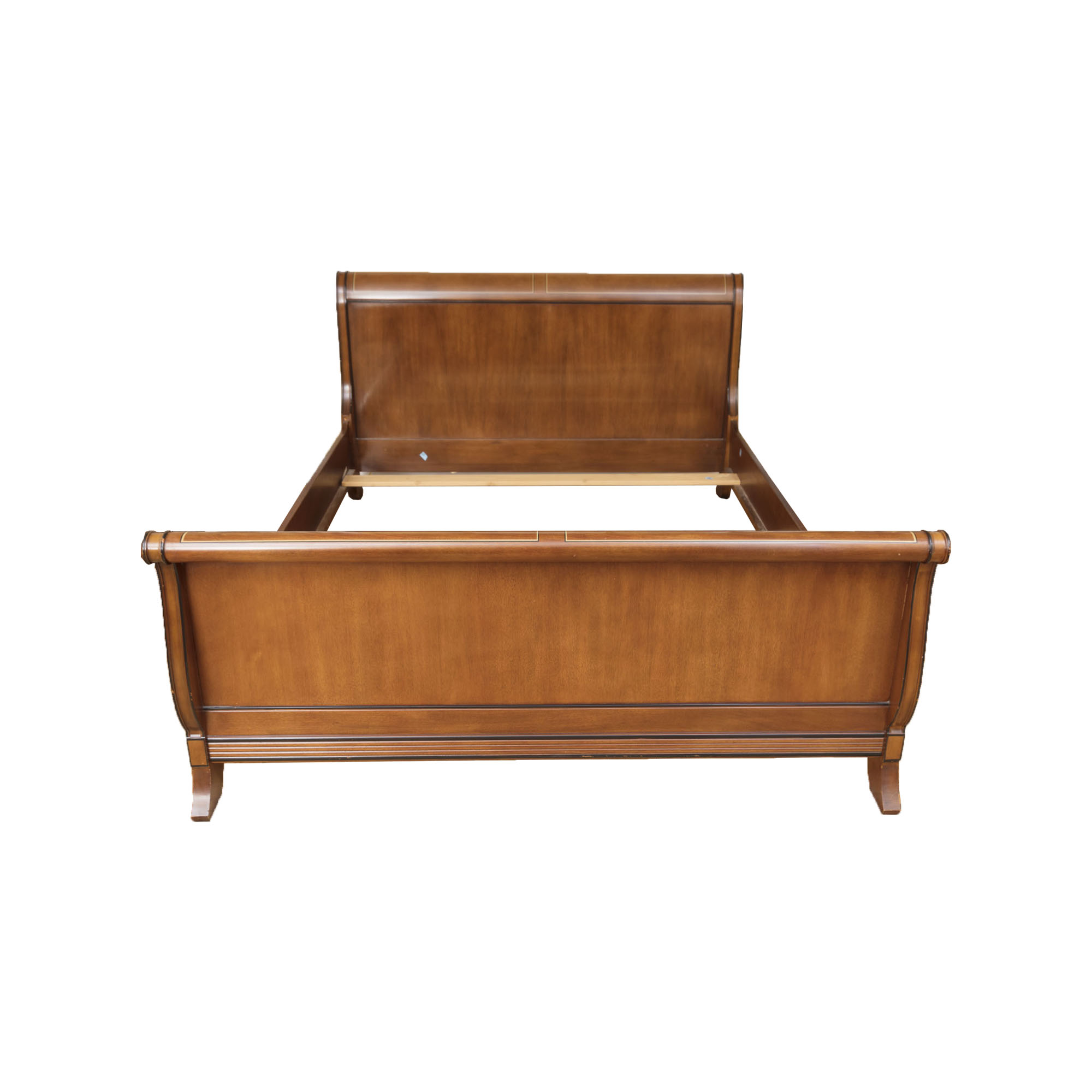 Neoclassical Style Queen Size Sleigh Bed