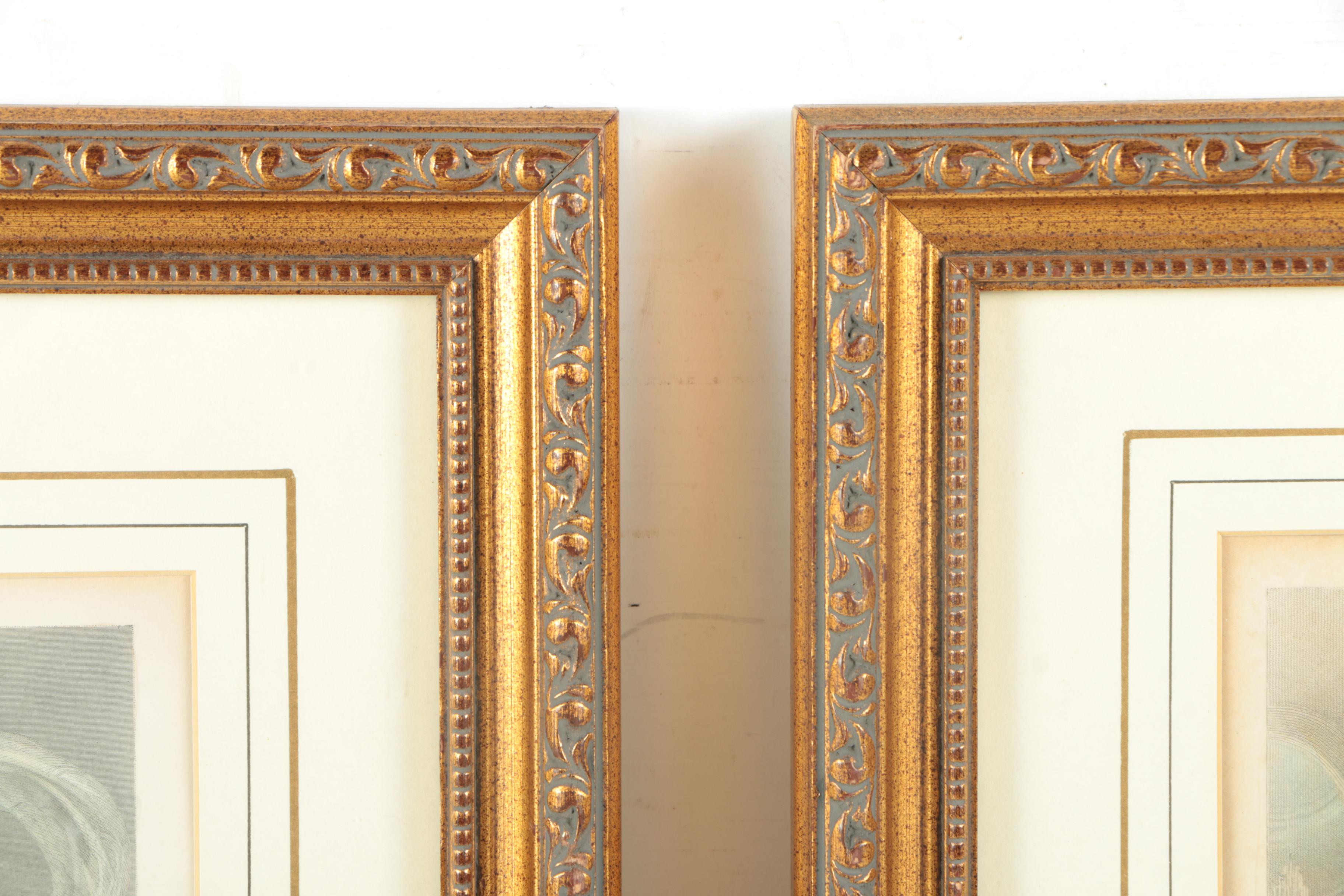 James Thomson Colored Engravings "The Arrival" and "The Bridal Eve"