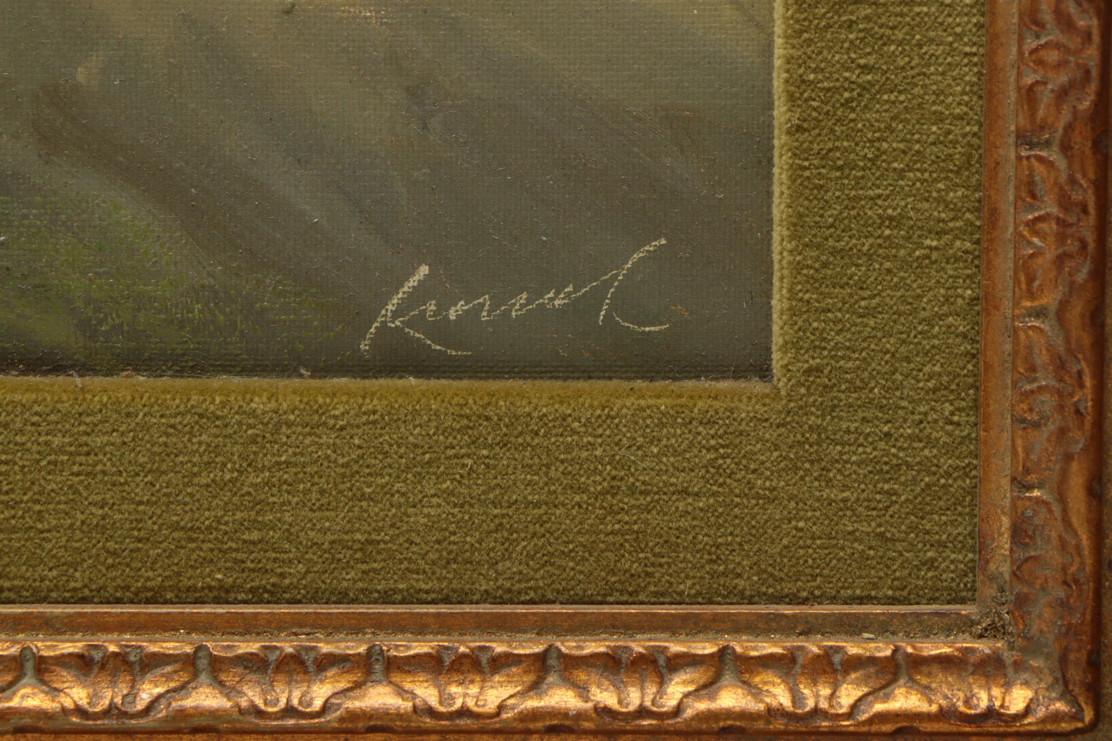 Kort Oil Painting on Canvas of Wooded Scene