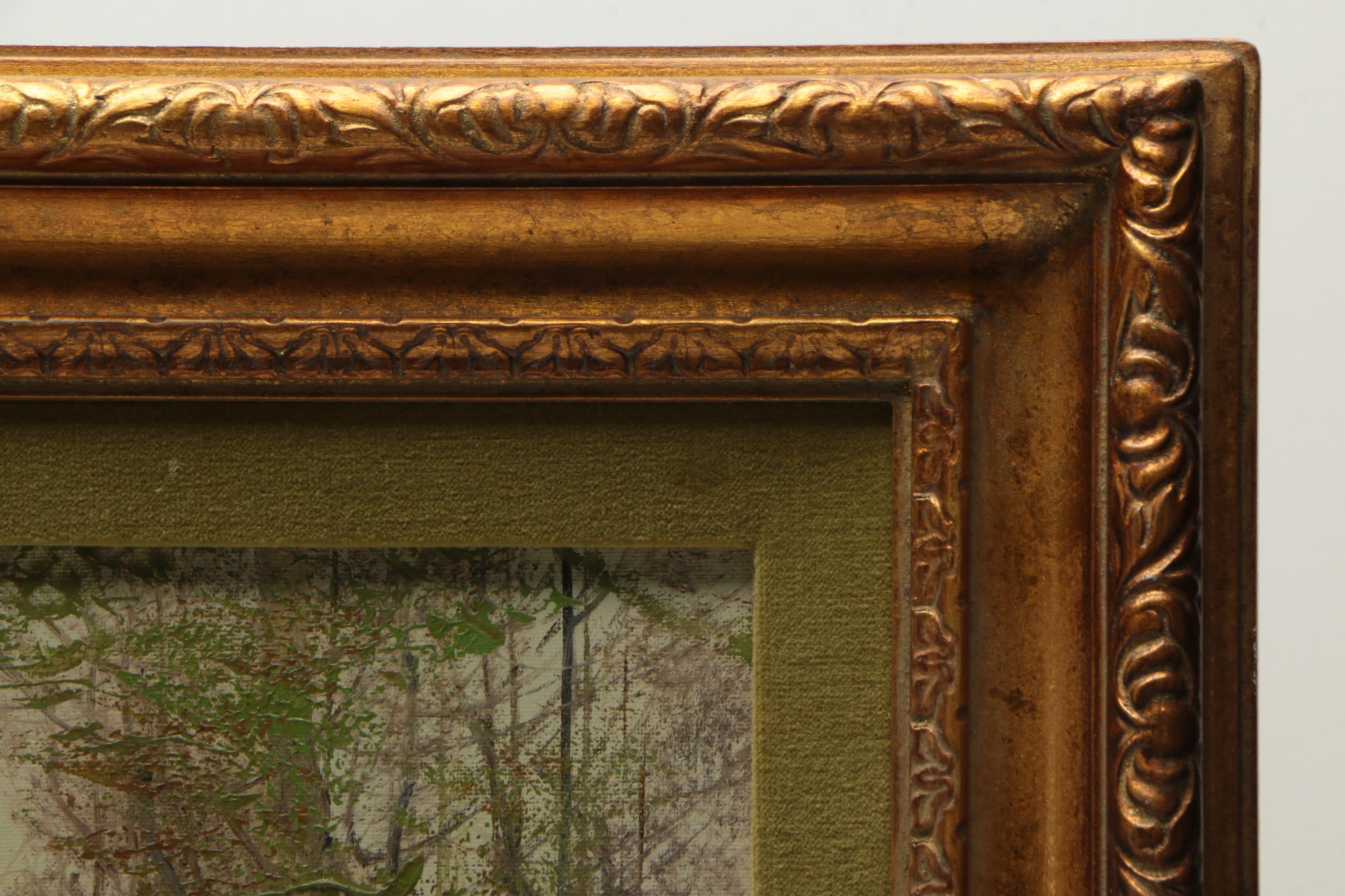 Kort Oil Painting on Canvas of Wooded Scene