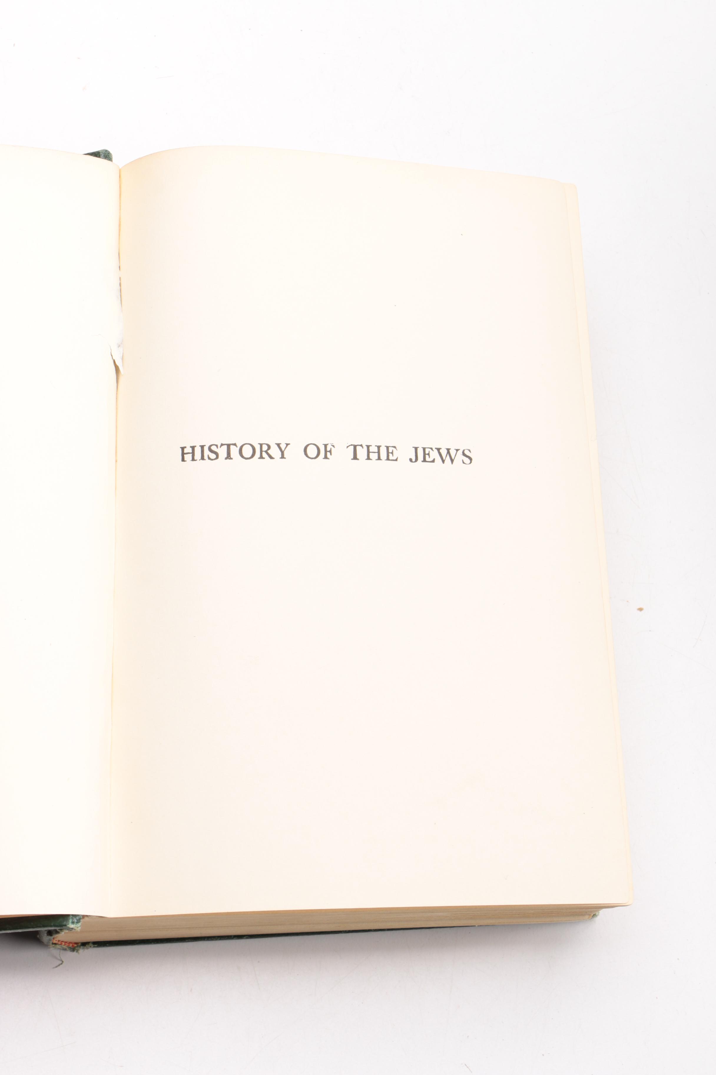 1891-1898 "History of the Jews"