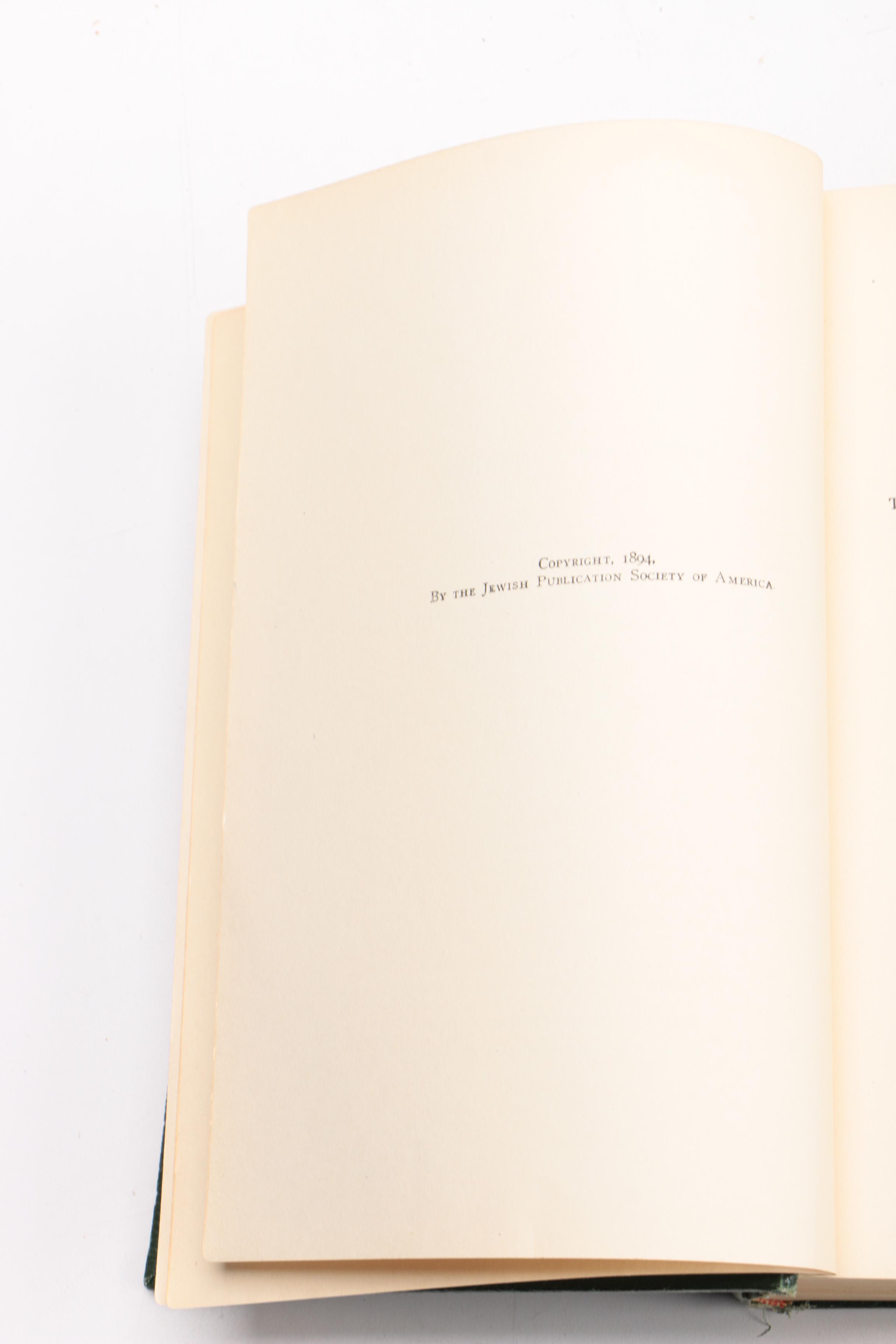 1891-1898 "History of the Jews"