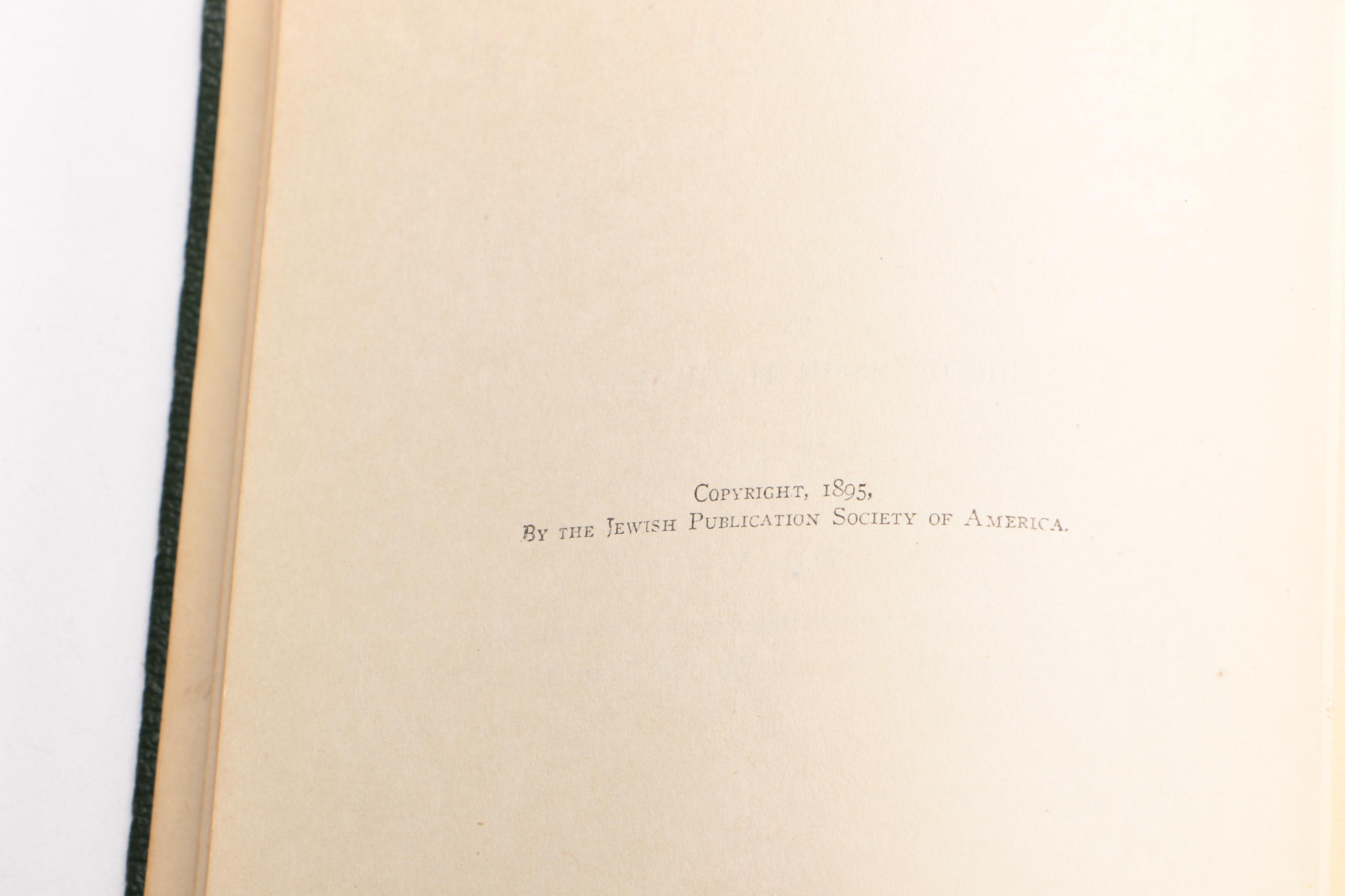1891-1898 "History of the Jews"